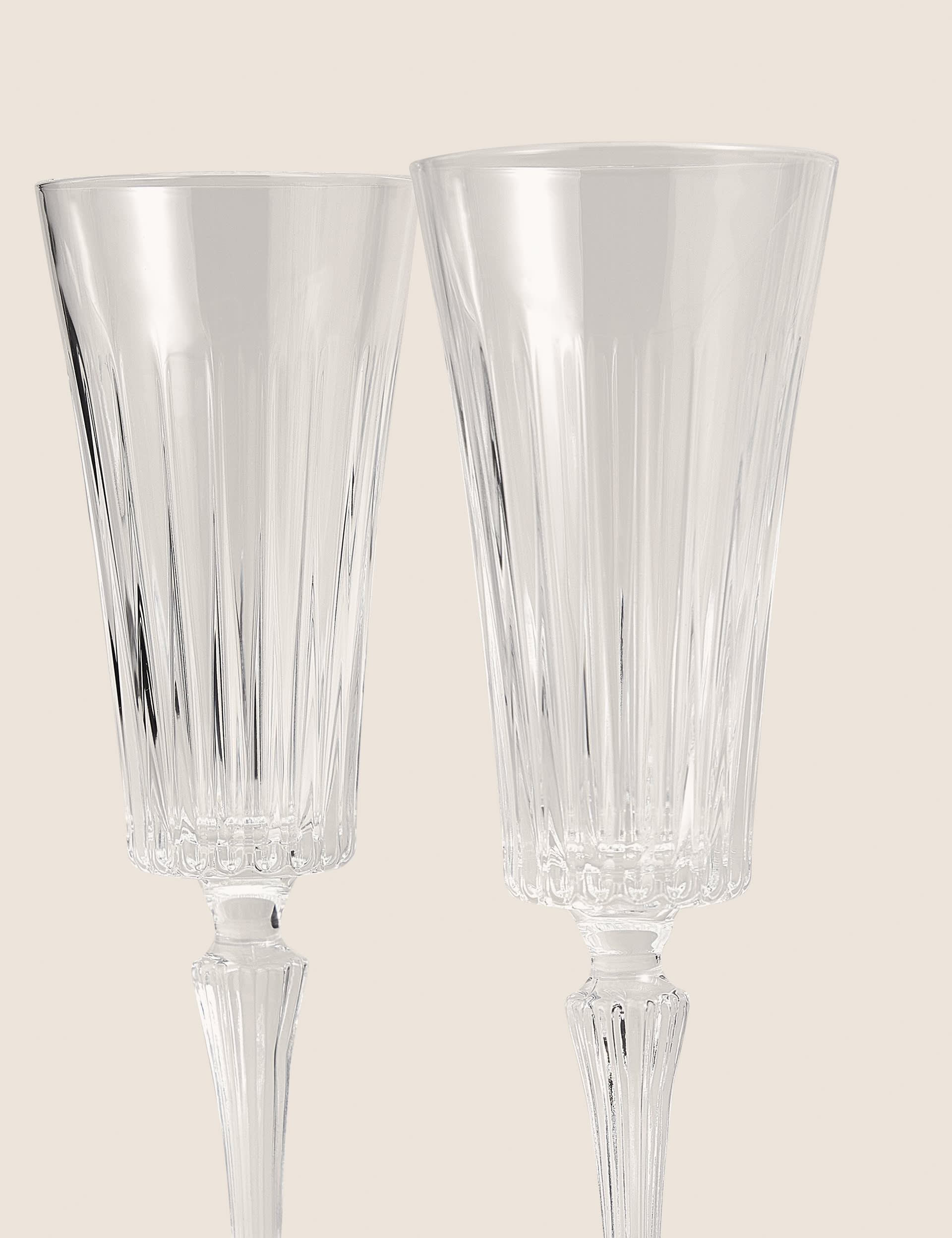 M&S Collection Set of 4 Timeless Champagne Flutes