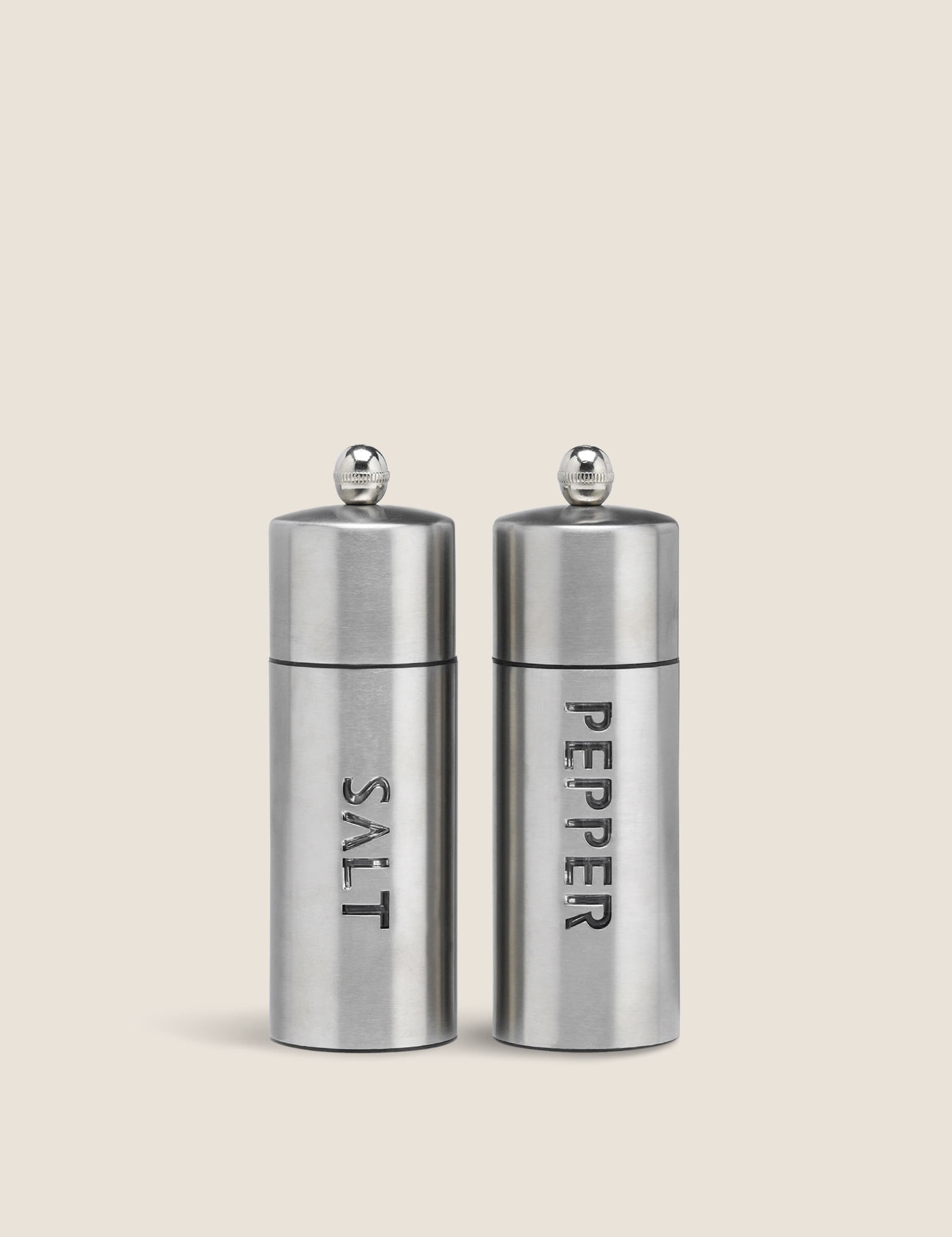 M&S Collection Hastings Salt & Pepper Mills - Silver, Silver