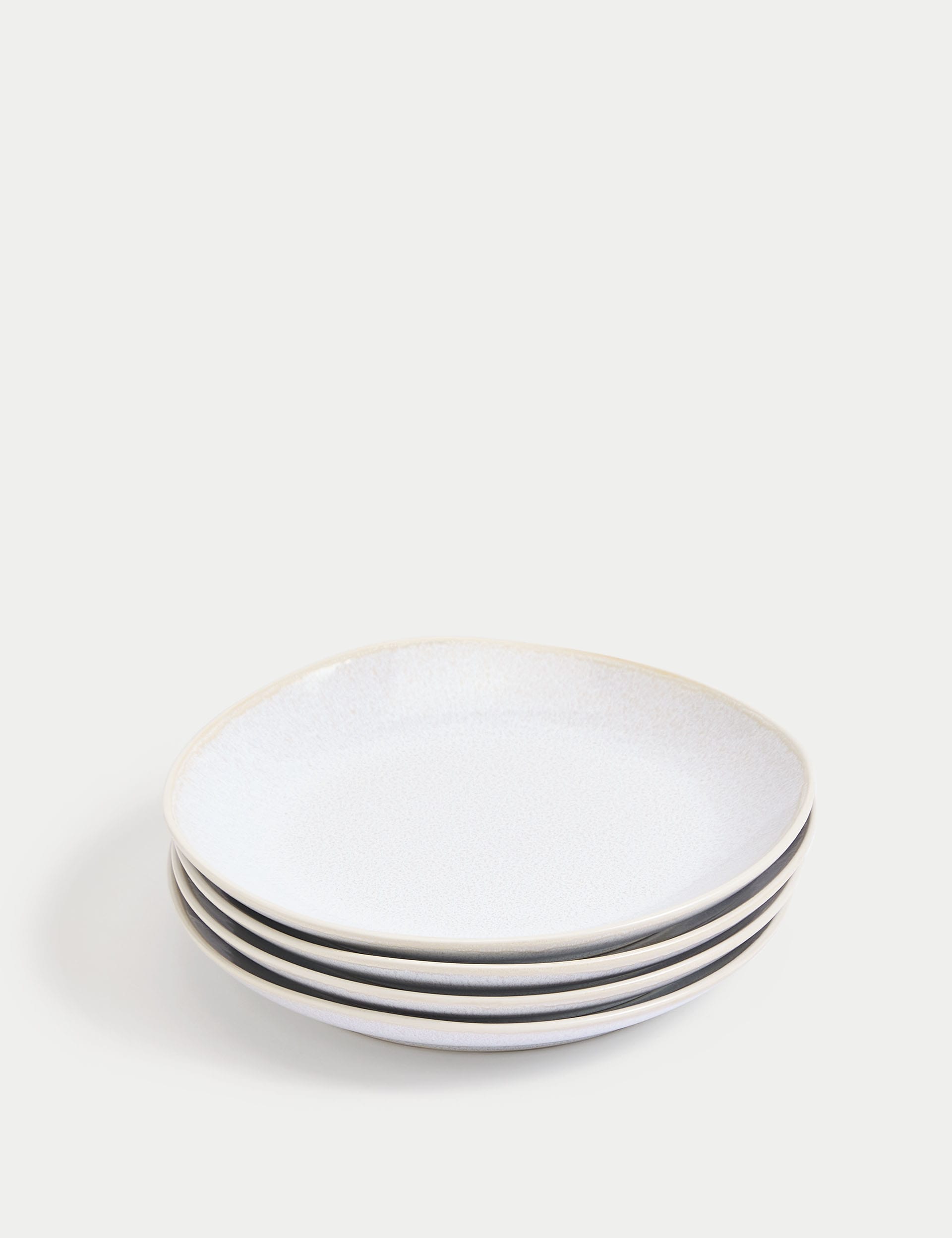 M&S Collection Set of 4 Argo Side Plates - Natural, Blue,Natural