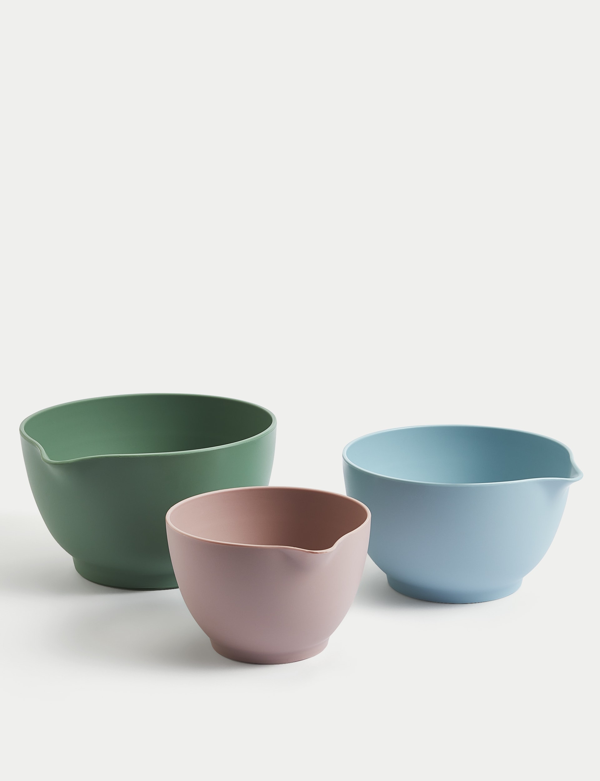 M&S Collection Set of 3 Stackable Mixing Bowls - Multi, Multi