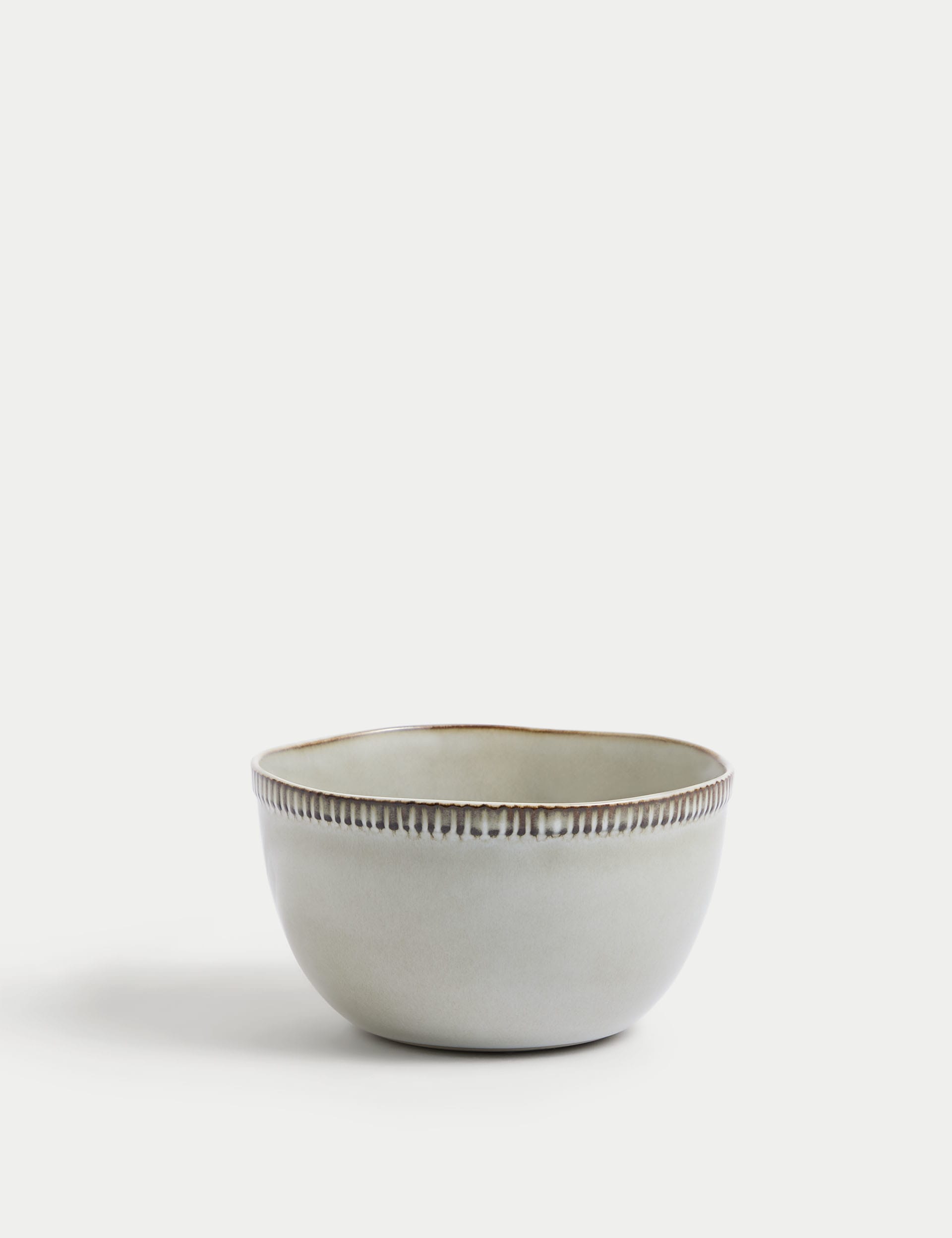 M&S X Fired Earth Set of 4 Stoneware Cereal Bowls - Natural, Natural