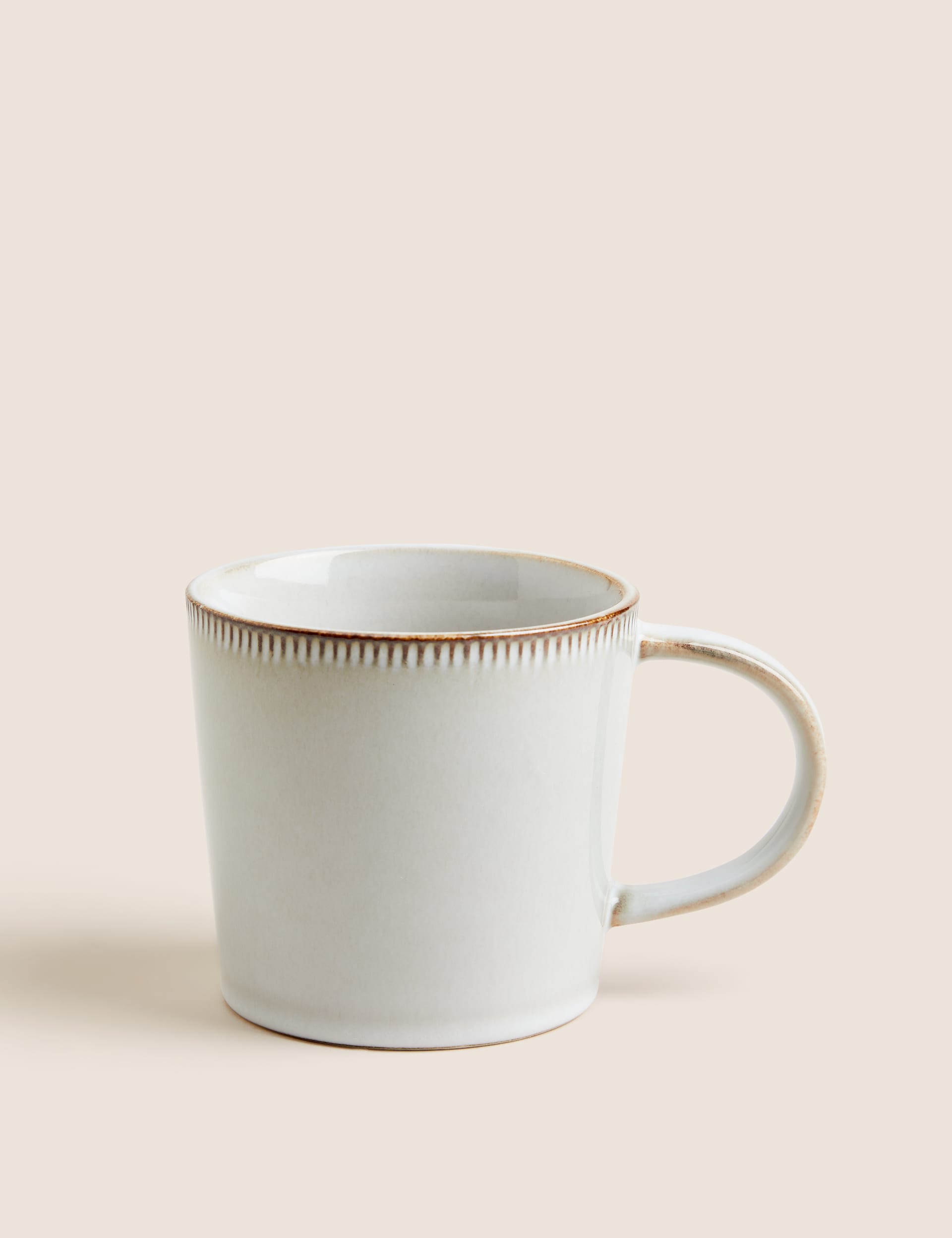 M&S X Fired Earth Stoneware Mug - Natural, Natural