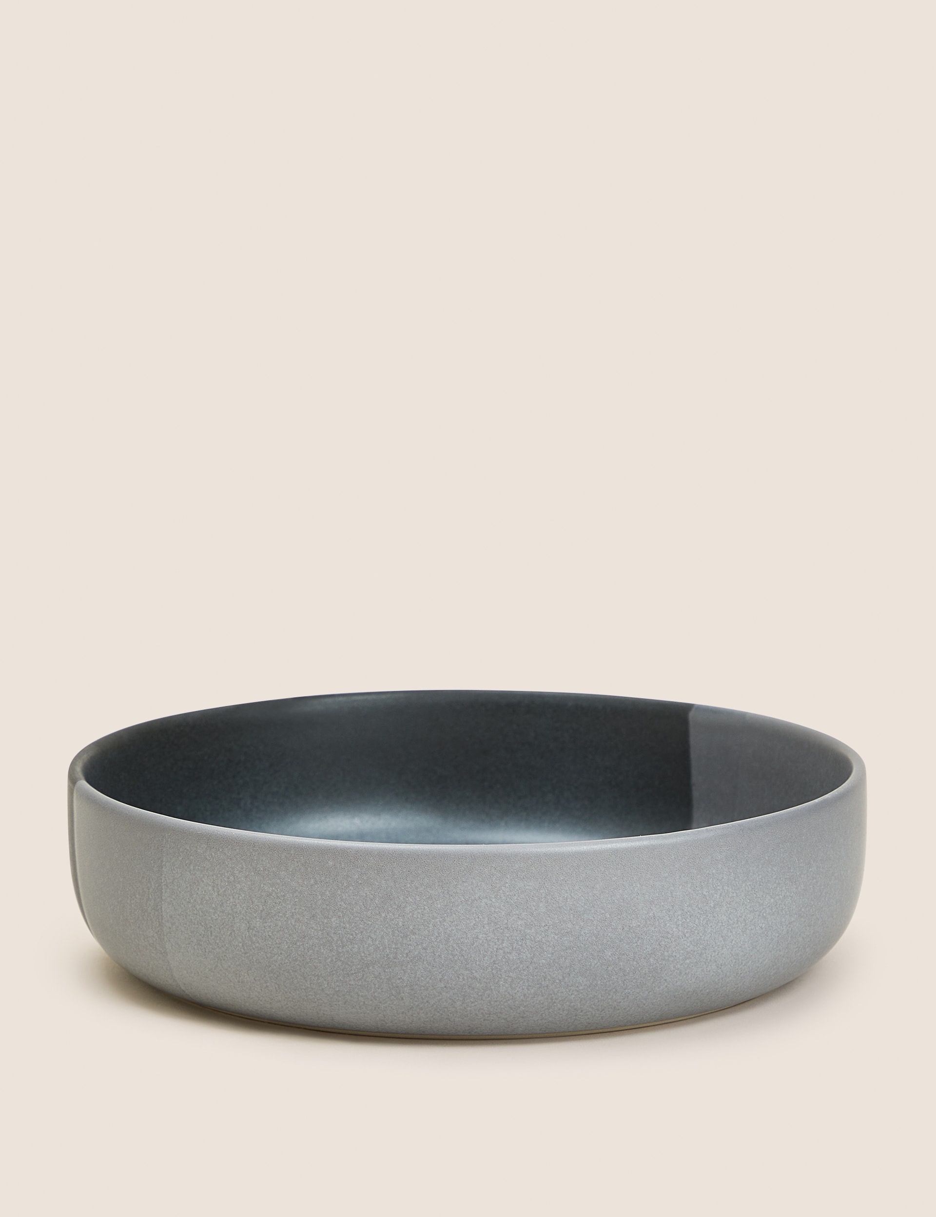 M&S Collection Set of 4 Dipped Pasta Bowls - Grey, Grey