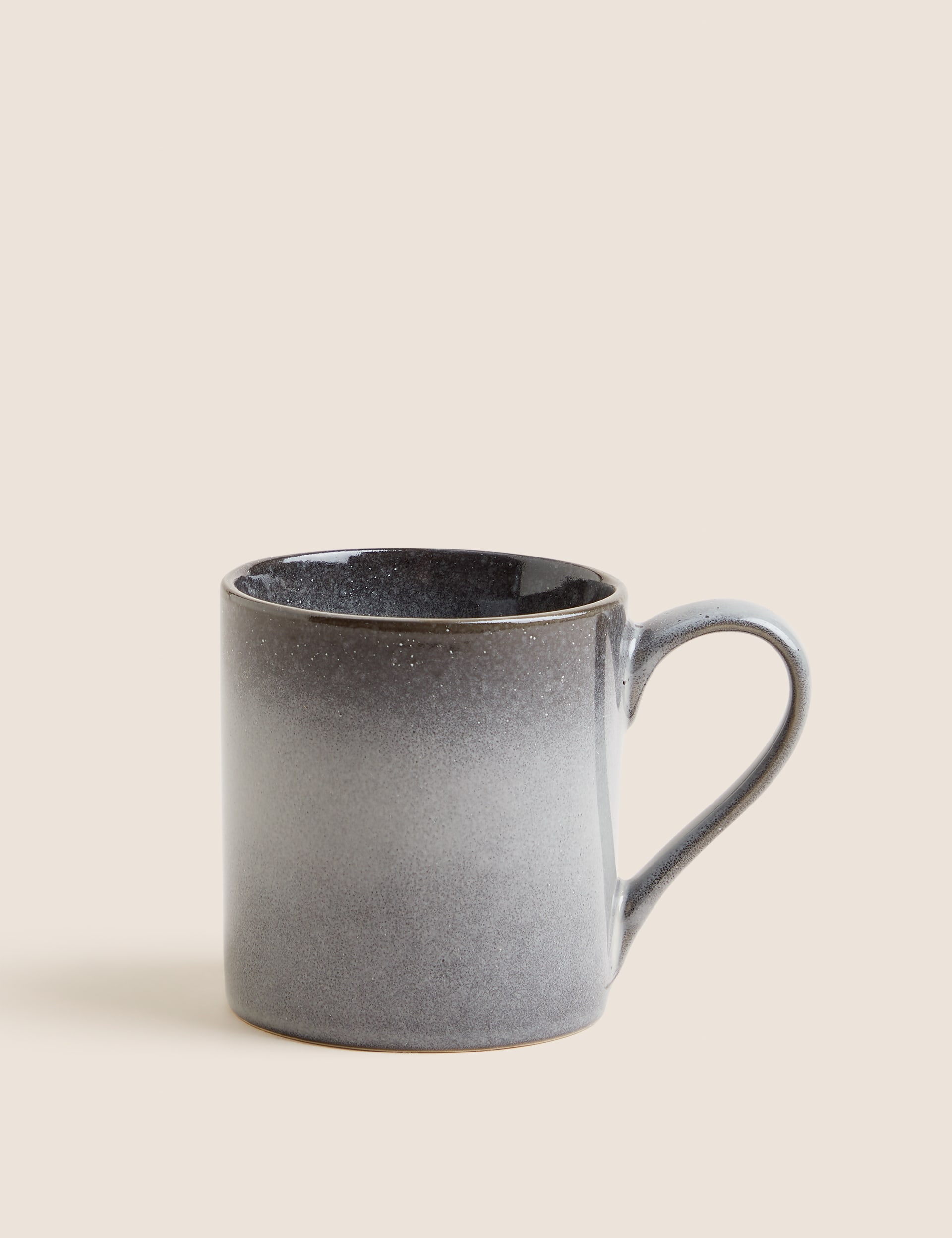 M&S Collection Set of 4 Amberley Reactive Mugs - Grey, Navy,Grey