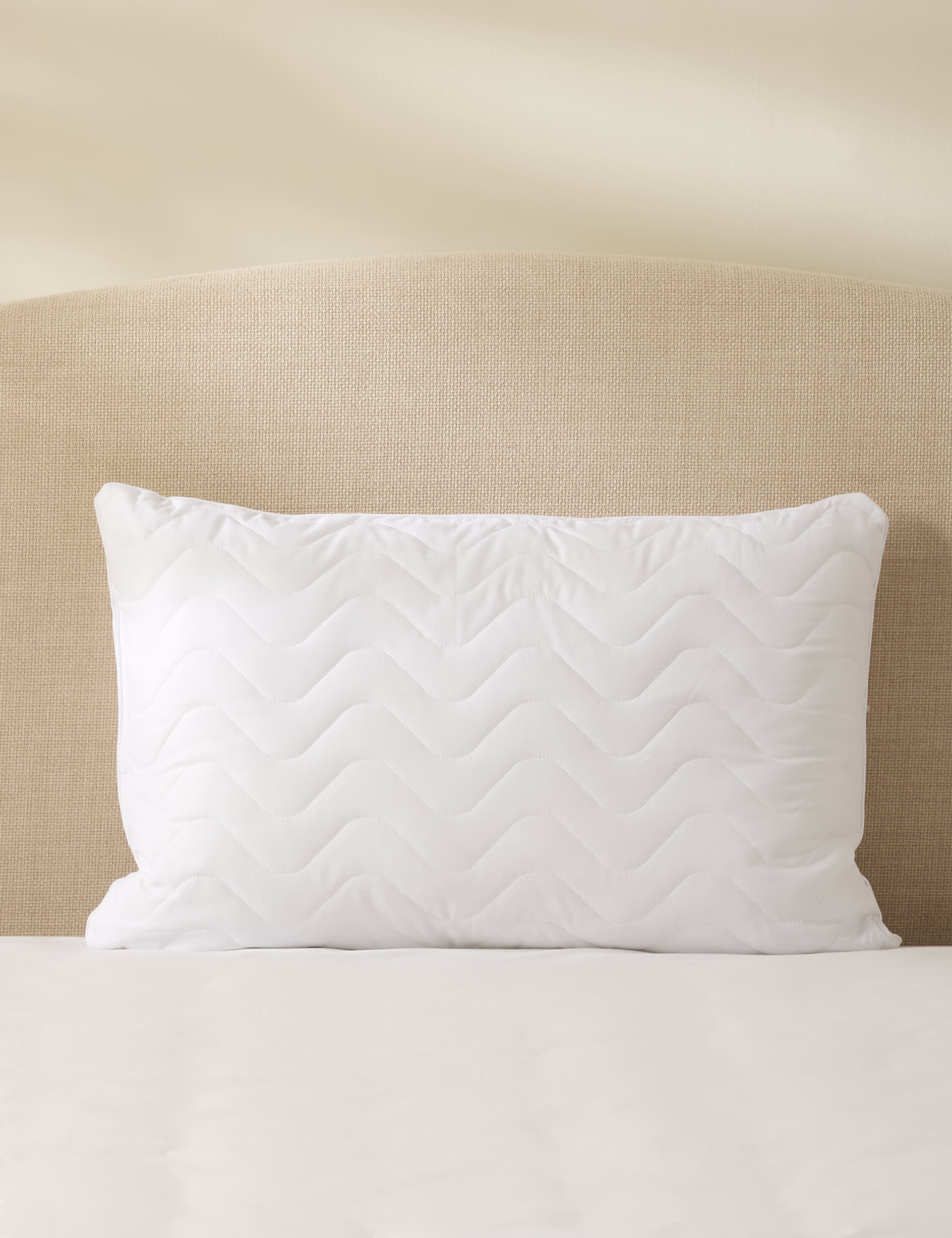 M&S Collection 2 Pack Soft As Down Medium Pillows - White, White