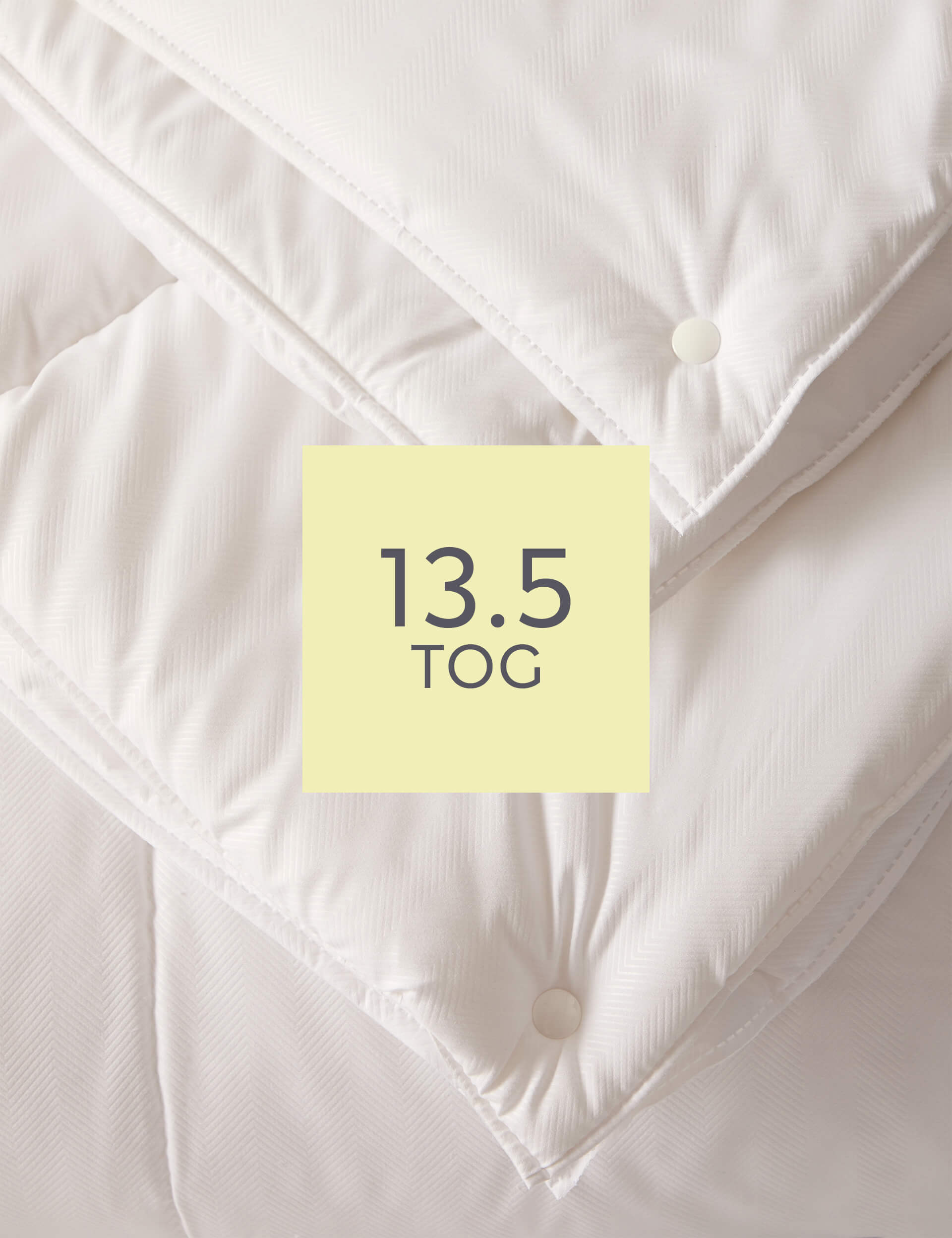 M&S Collection Soft As Down 13.5 Tog All Seasons Duvet - SGL - White, White