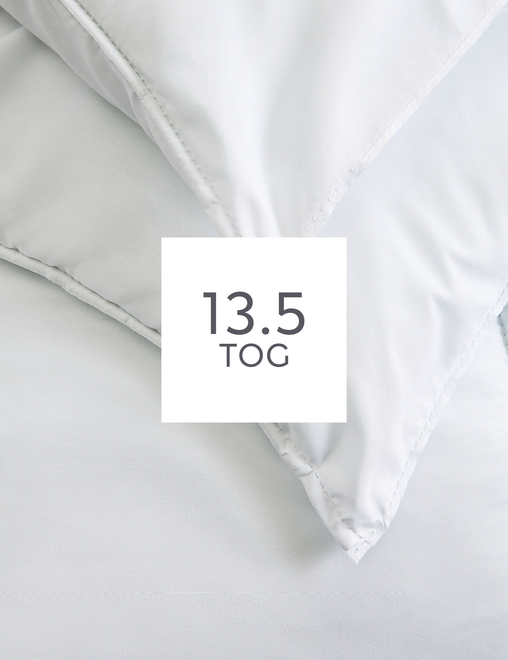 M&S Collection Microfibre 13.5 Tog Duvet - DBL - White, White