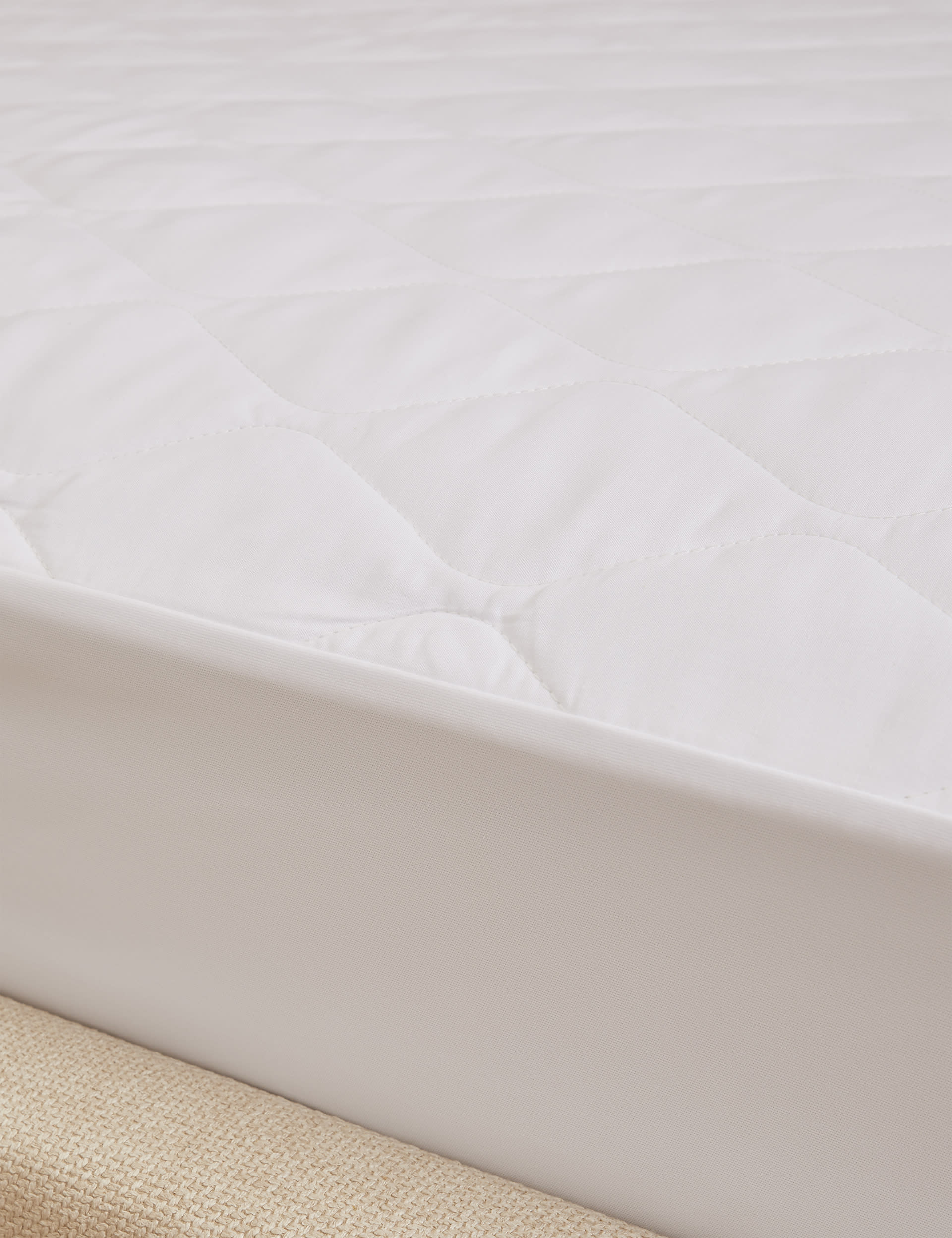 M&S Collection Comfortably Cool Extra Deep Mattress Protector - 6FT - White, White