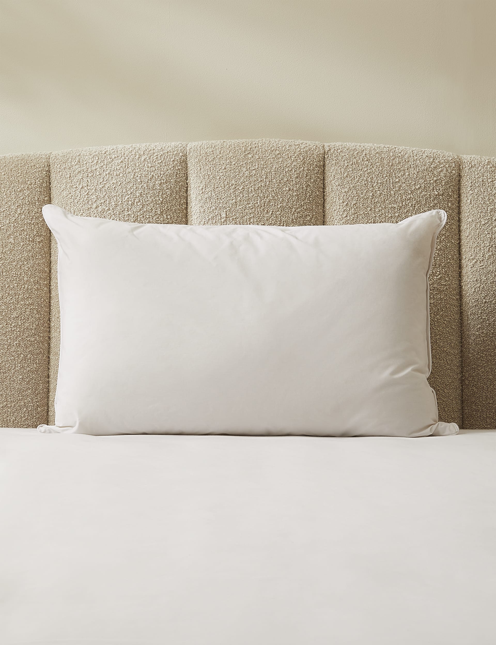 M&S Collection Pure Wool Pillow - White, White