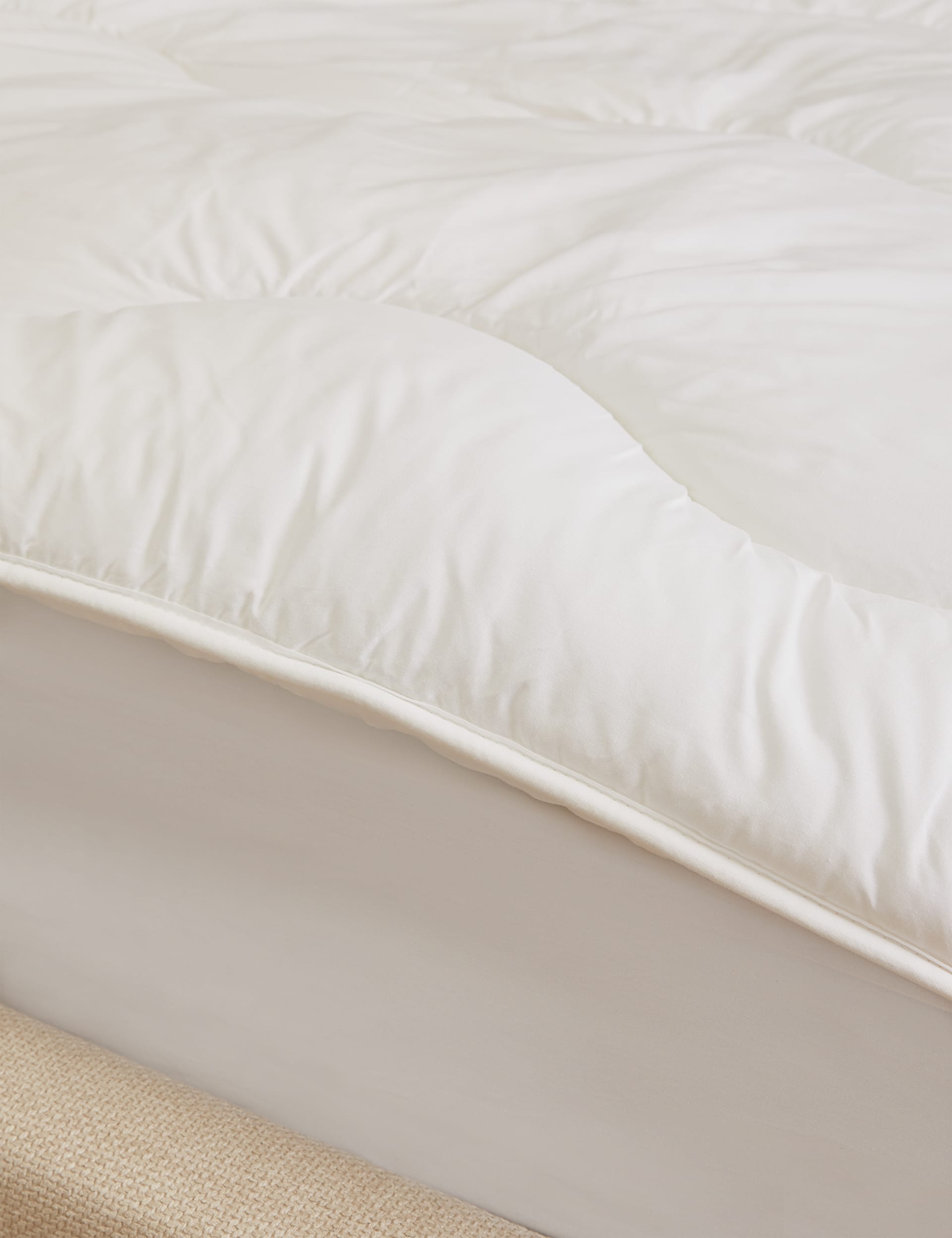 M&S Collection Comfortably Cool Mattress Topper - 6FT - White, White