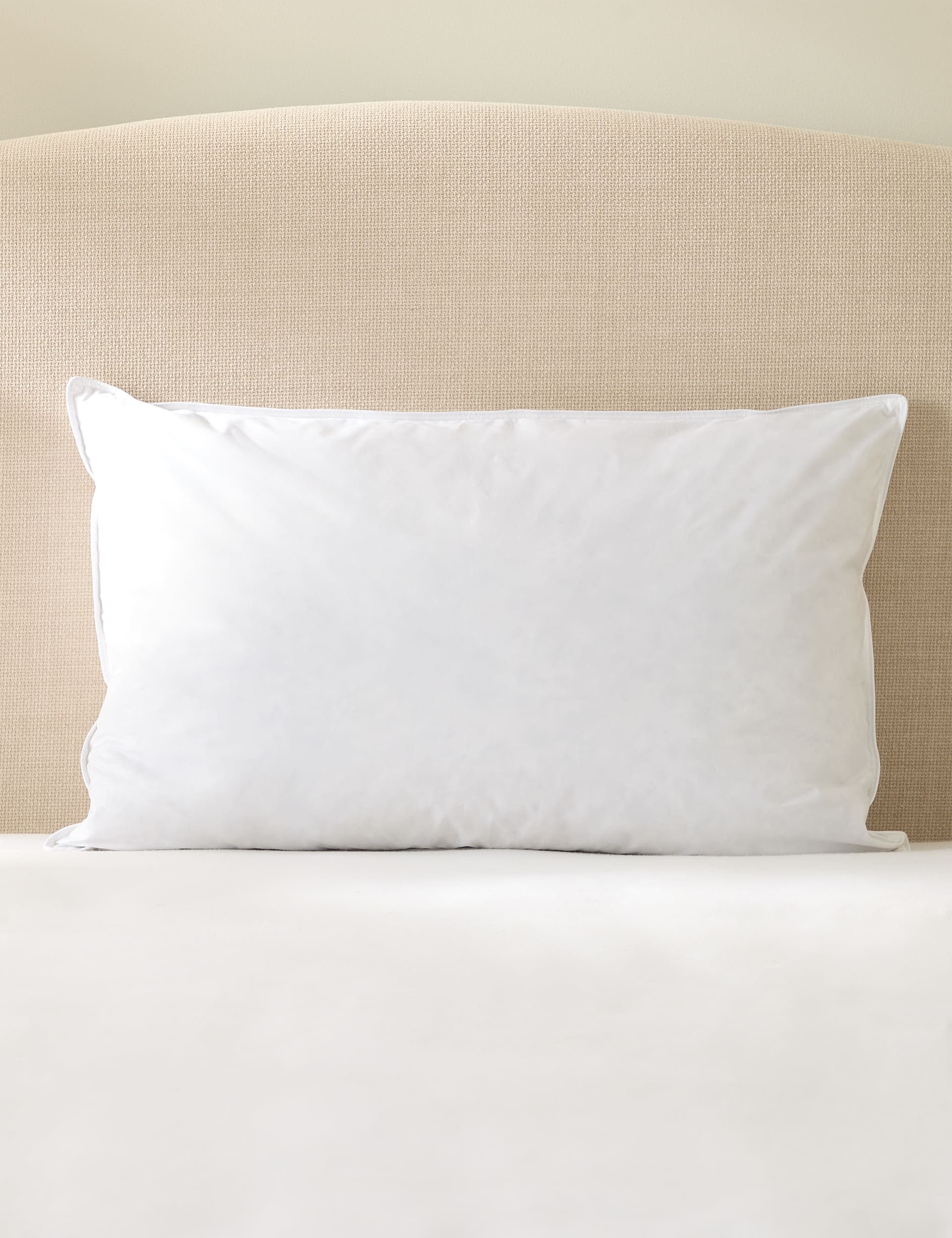 M&S Collection 2 Pack Goose Feather & Down Soft Pillows - White, White