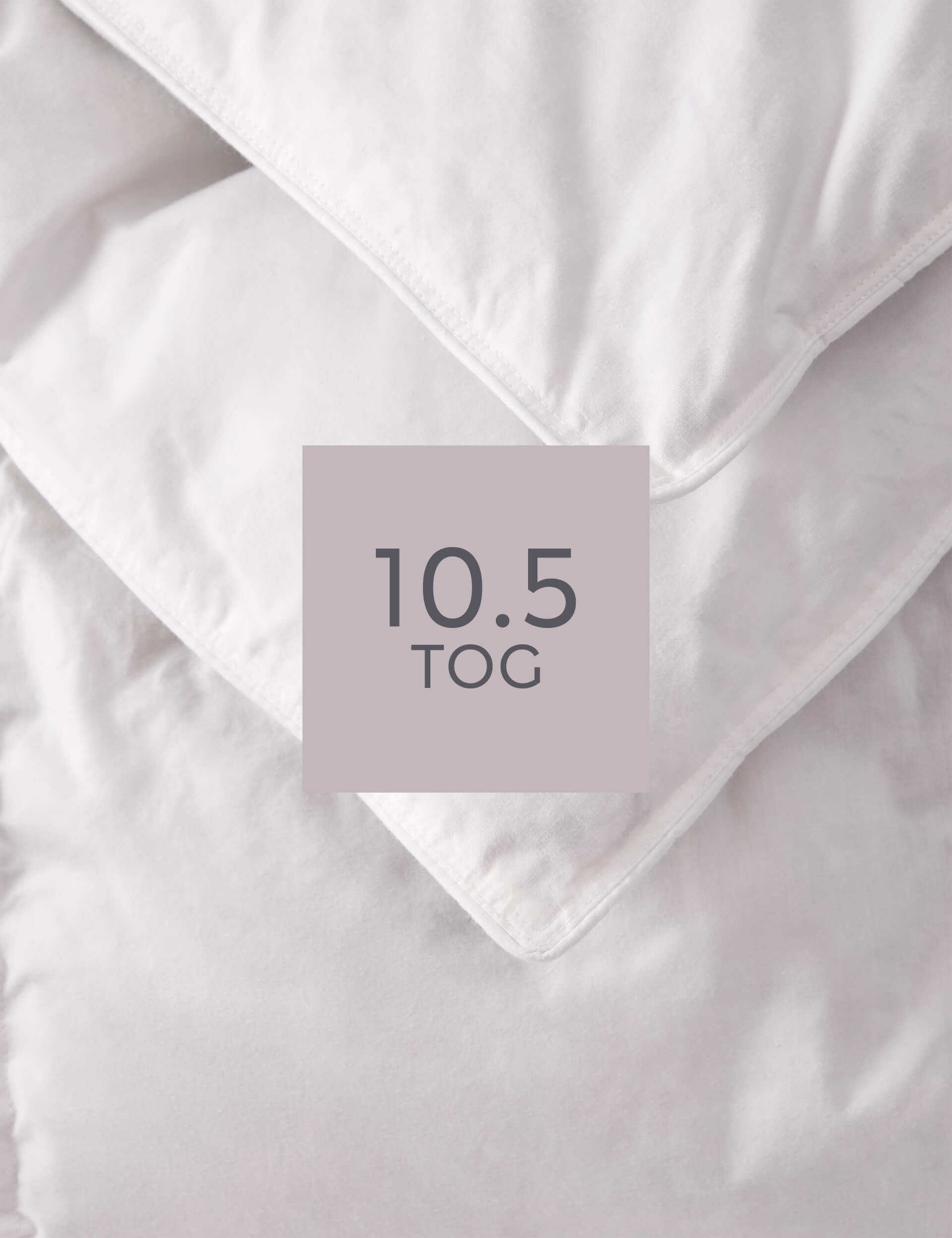 M&S Collection Goose Feather & Down 10.5 Tog Duvet - DBL - White, White