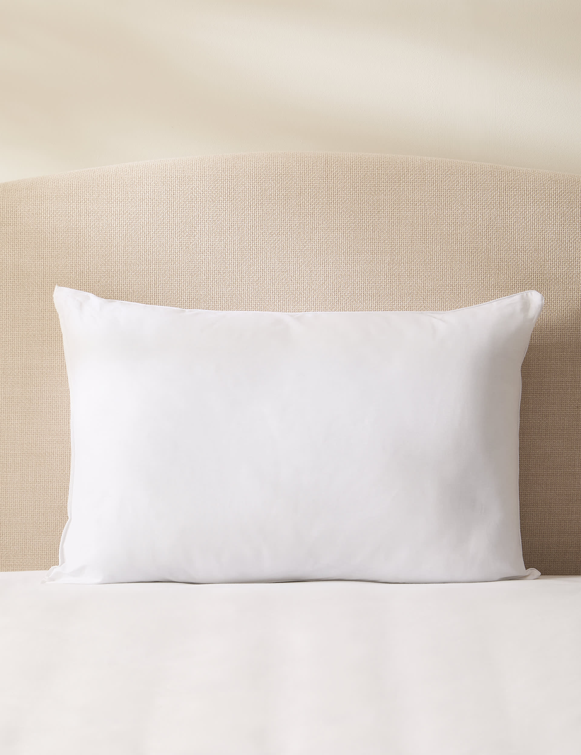 M&S Collection 2 Pack Goose Feather & Down Medium Pillows - White, White