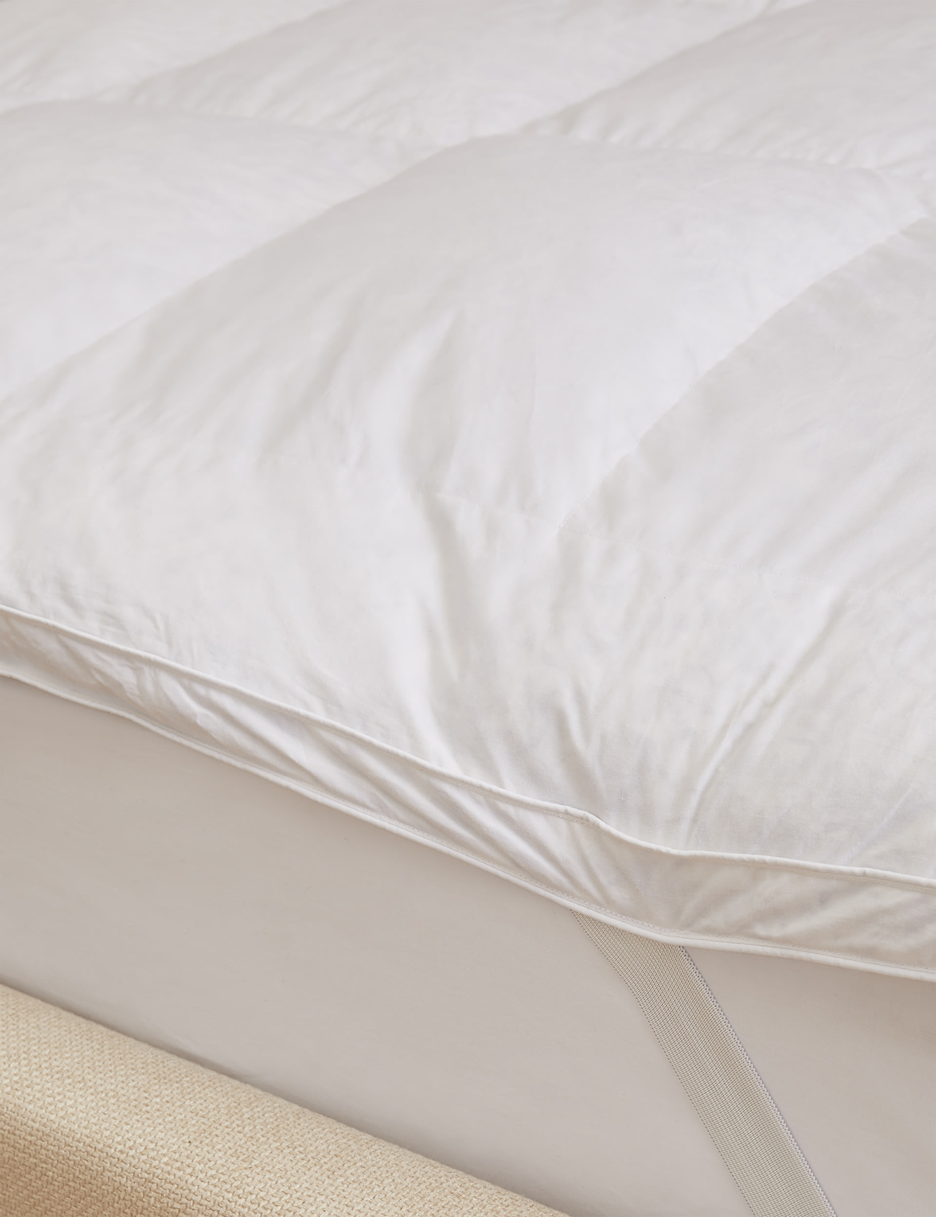 M&S Collection Goose Feather & Down Mattress Topper - 6FT - White, White