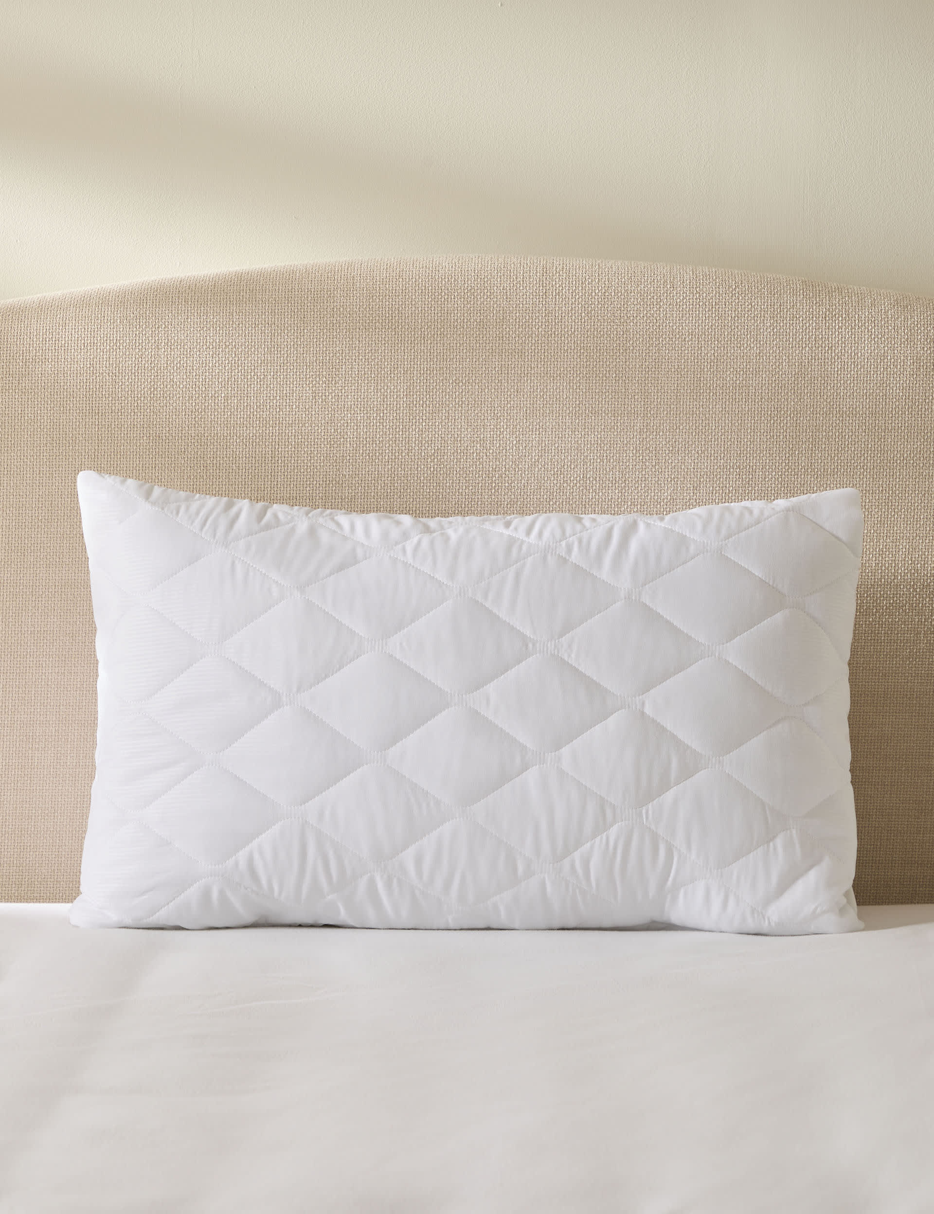 M&S Collection 2 Pack Simply Soft Pillow Protectors - White, White