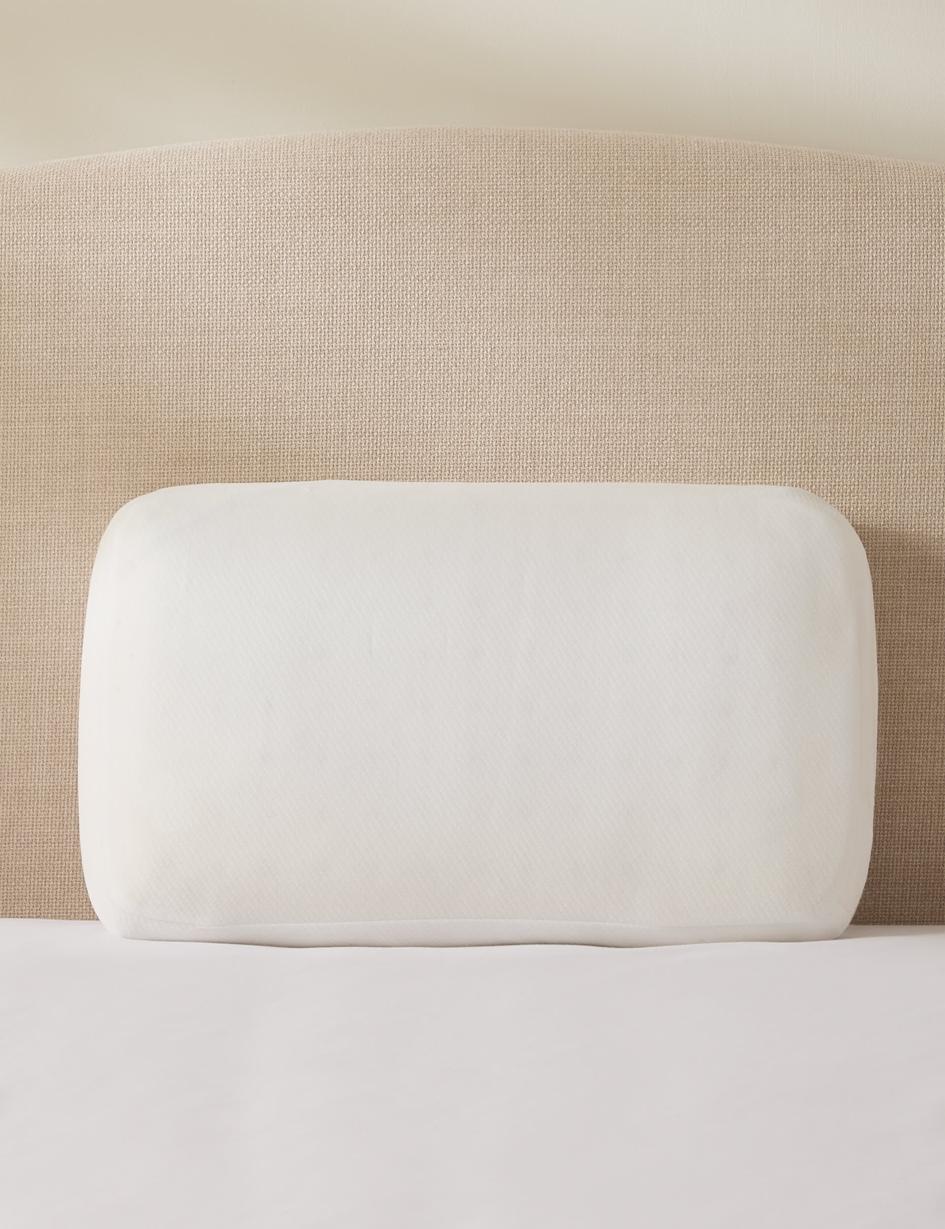 Sleep Solutions Side Sleeper Memory Foam Pillow - White, White