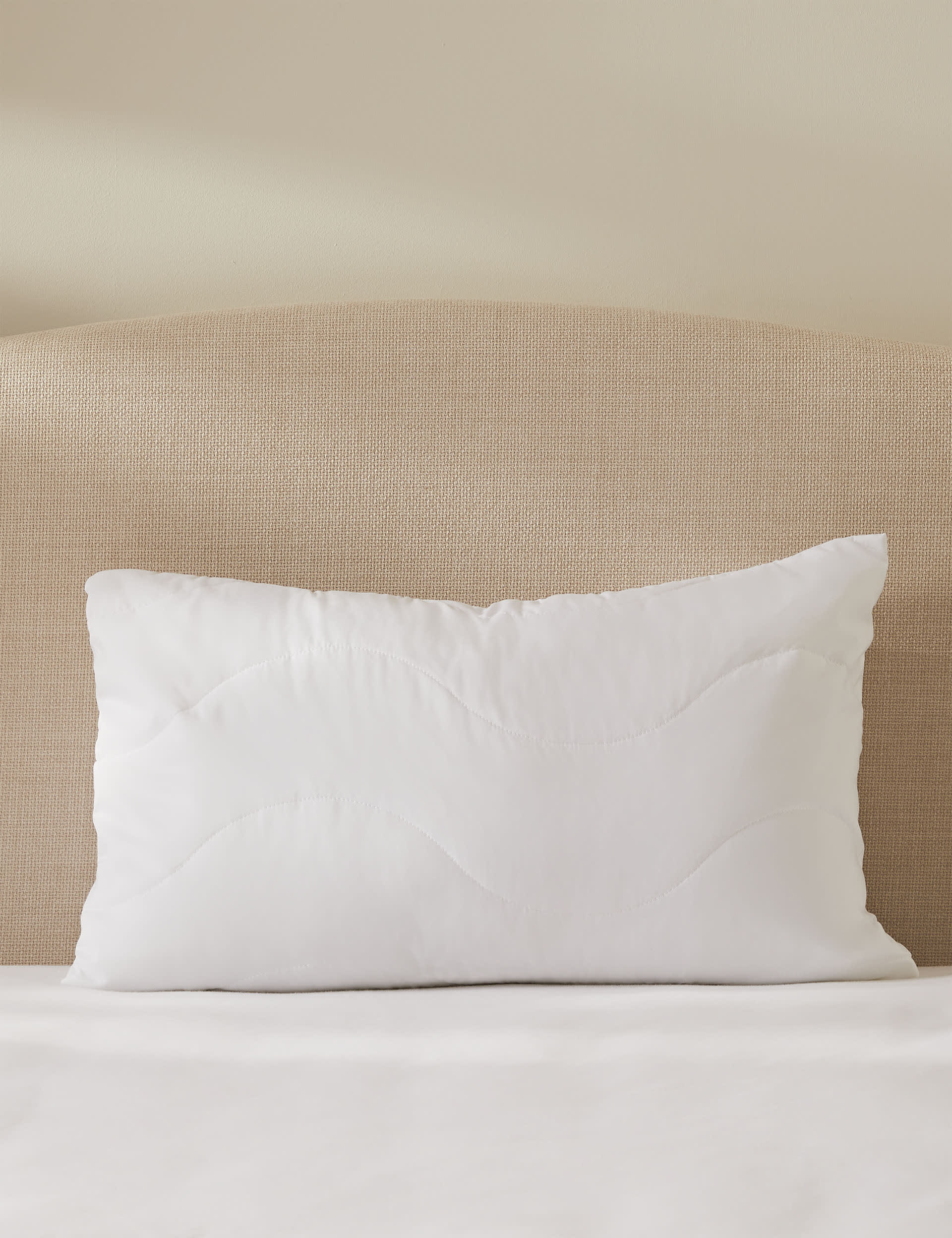 M&S Collection 2 Pack Anti Allergy Plus Pillow Protectors - White, White