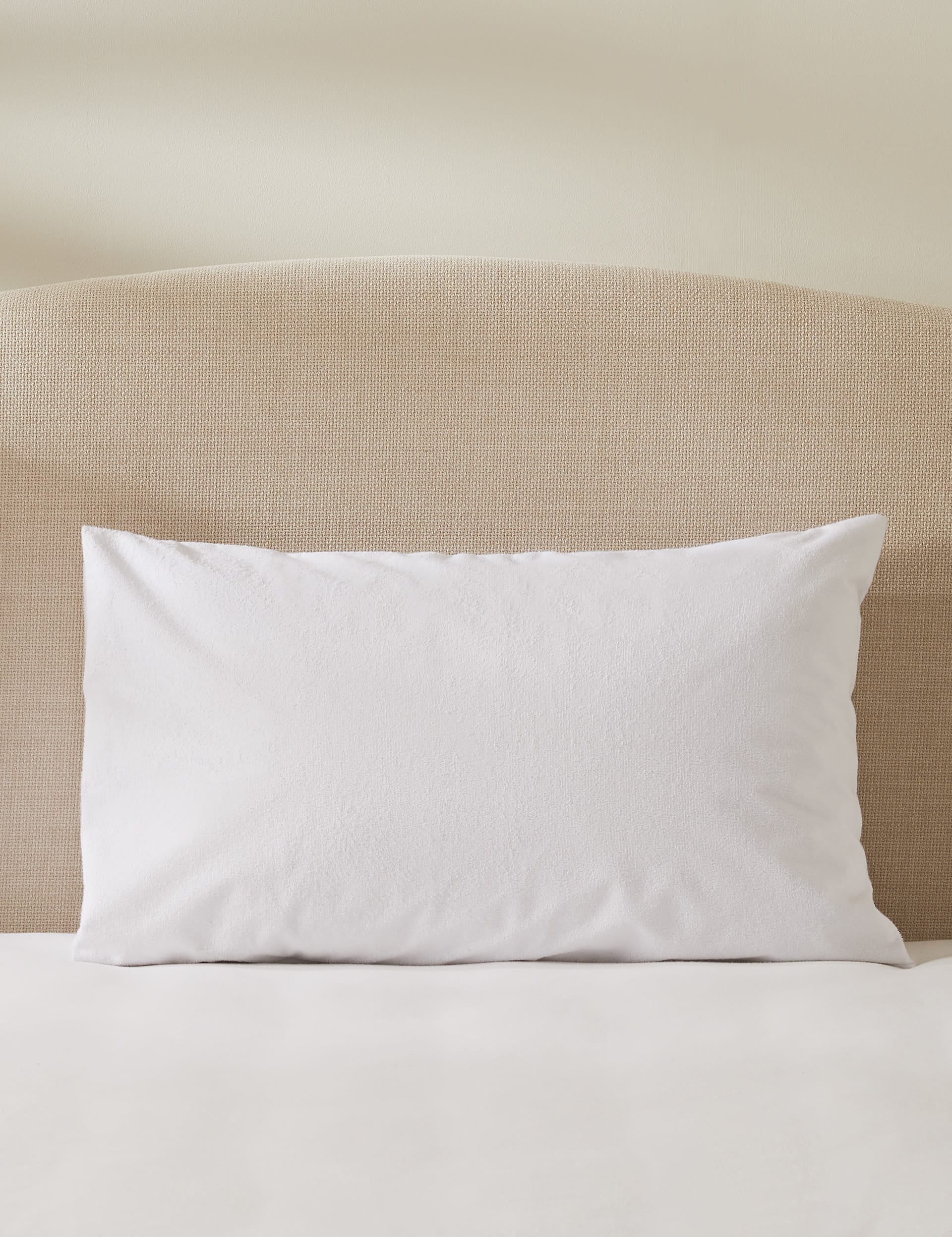 Sleep Solutions 2 Pack Terry Waterproof Pillow Protectors - White, White