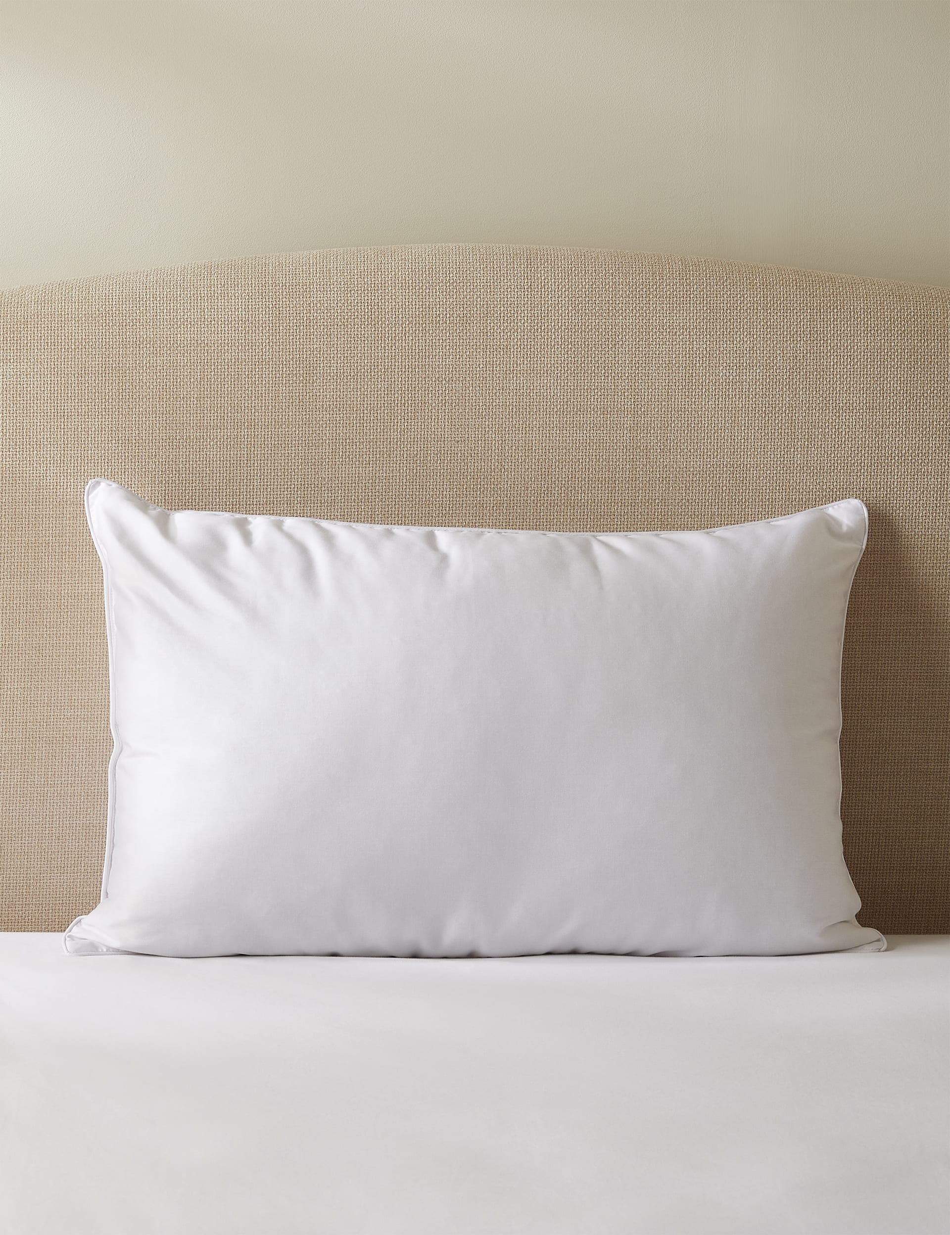 M&S Collection 2 Pack Touch of Silk Medium Pillows - White, White