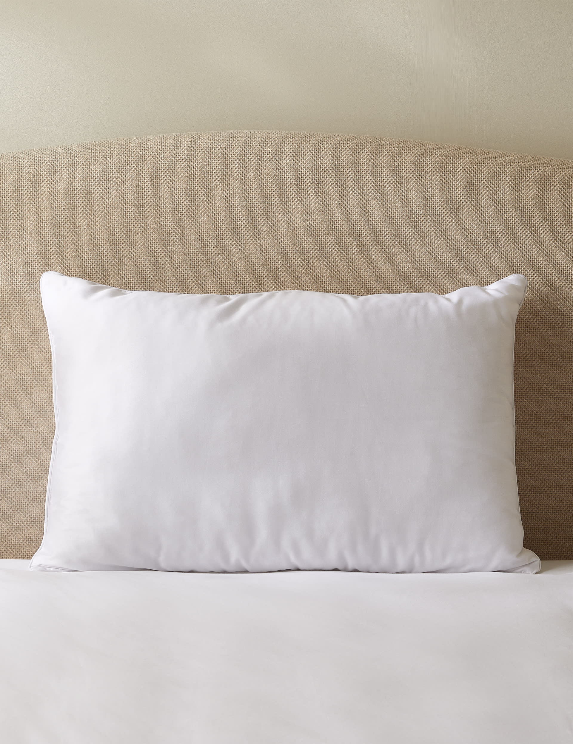 M&S Collection 2 Pack Touch of Silk Firm Pillows - White, White