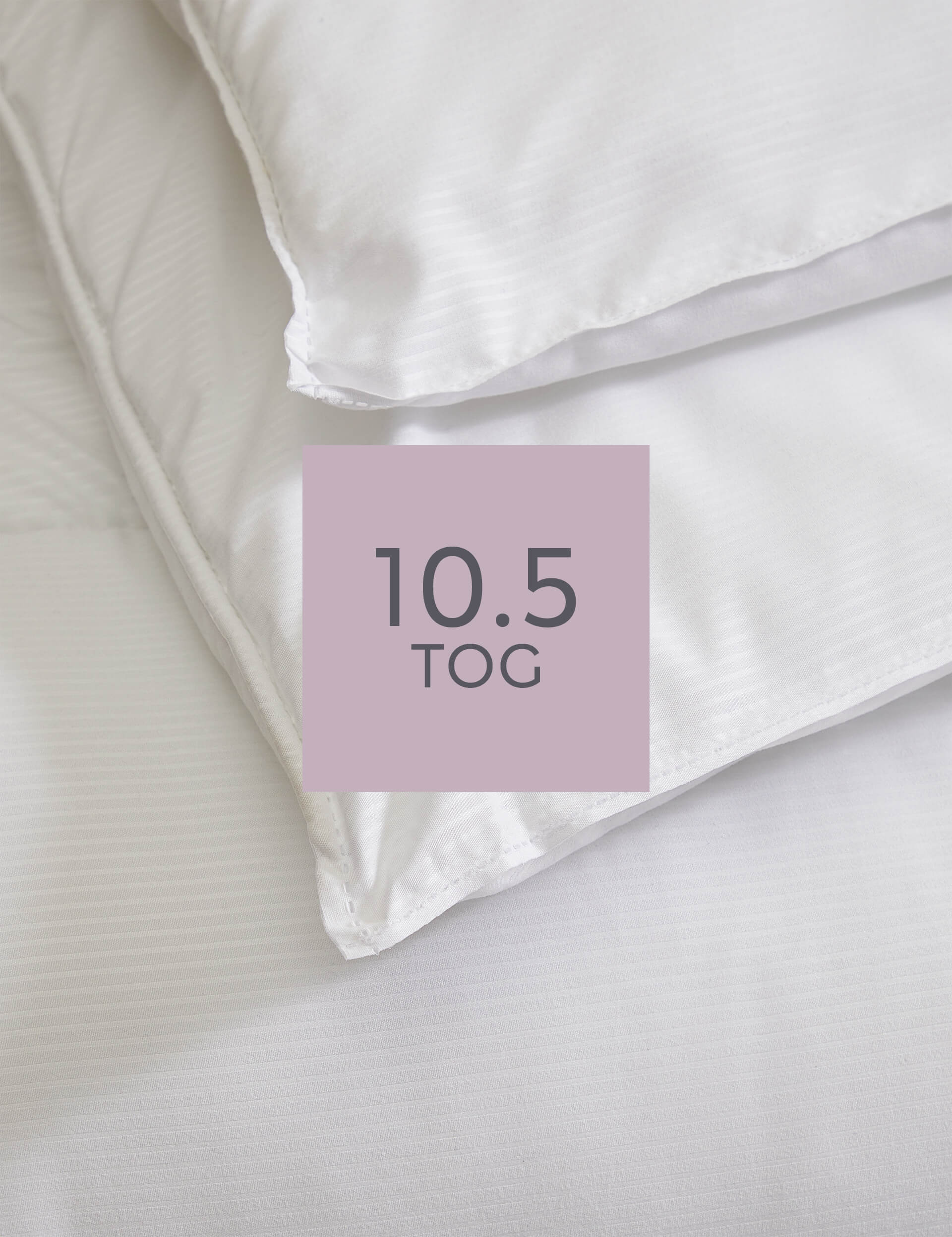 M&S Collection Simply Soft 10.5 Tog Duvet - SGL - White, White