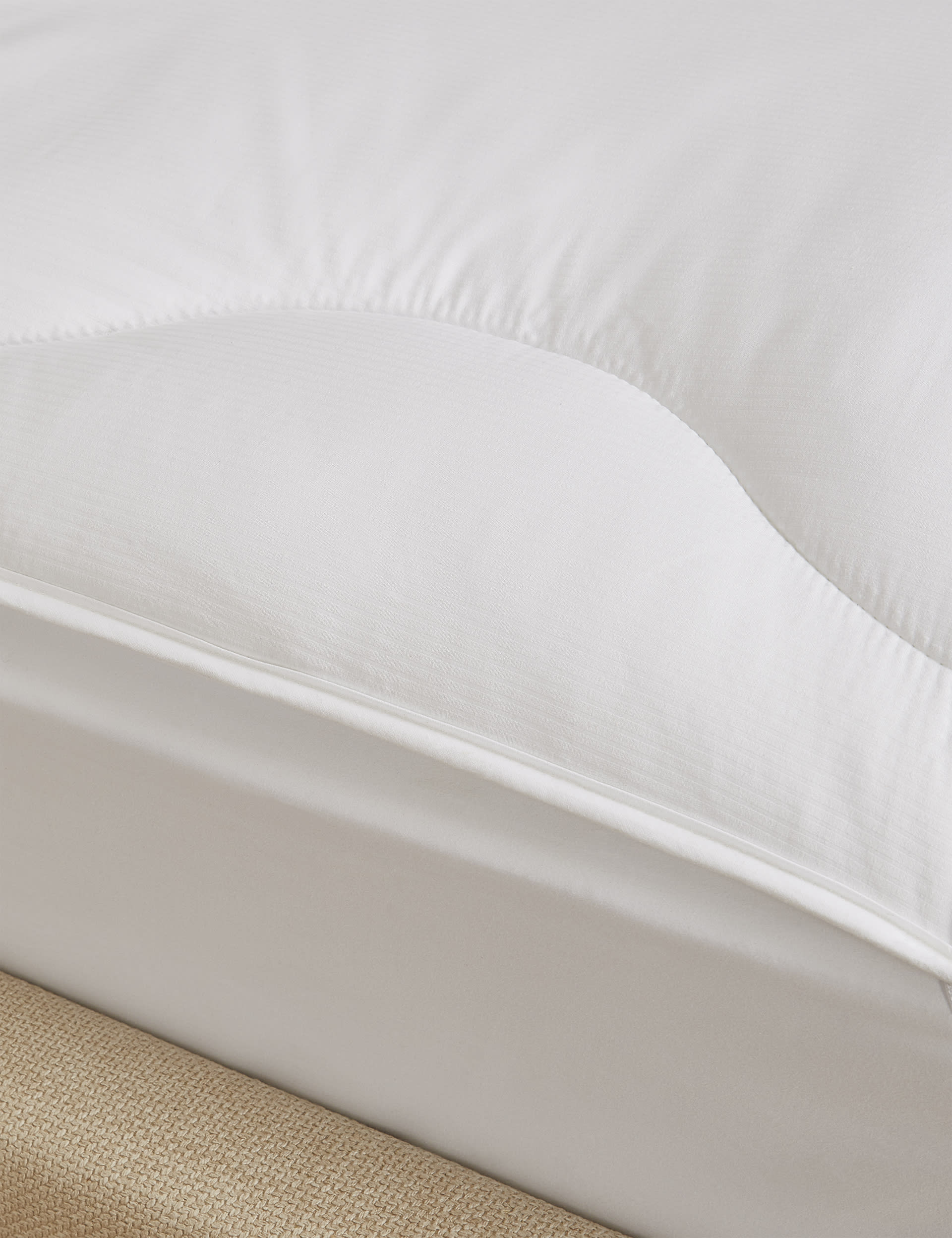 M&S Collection Simply Soft Mattress Enhancer - DBL - White, White