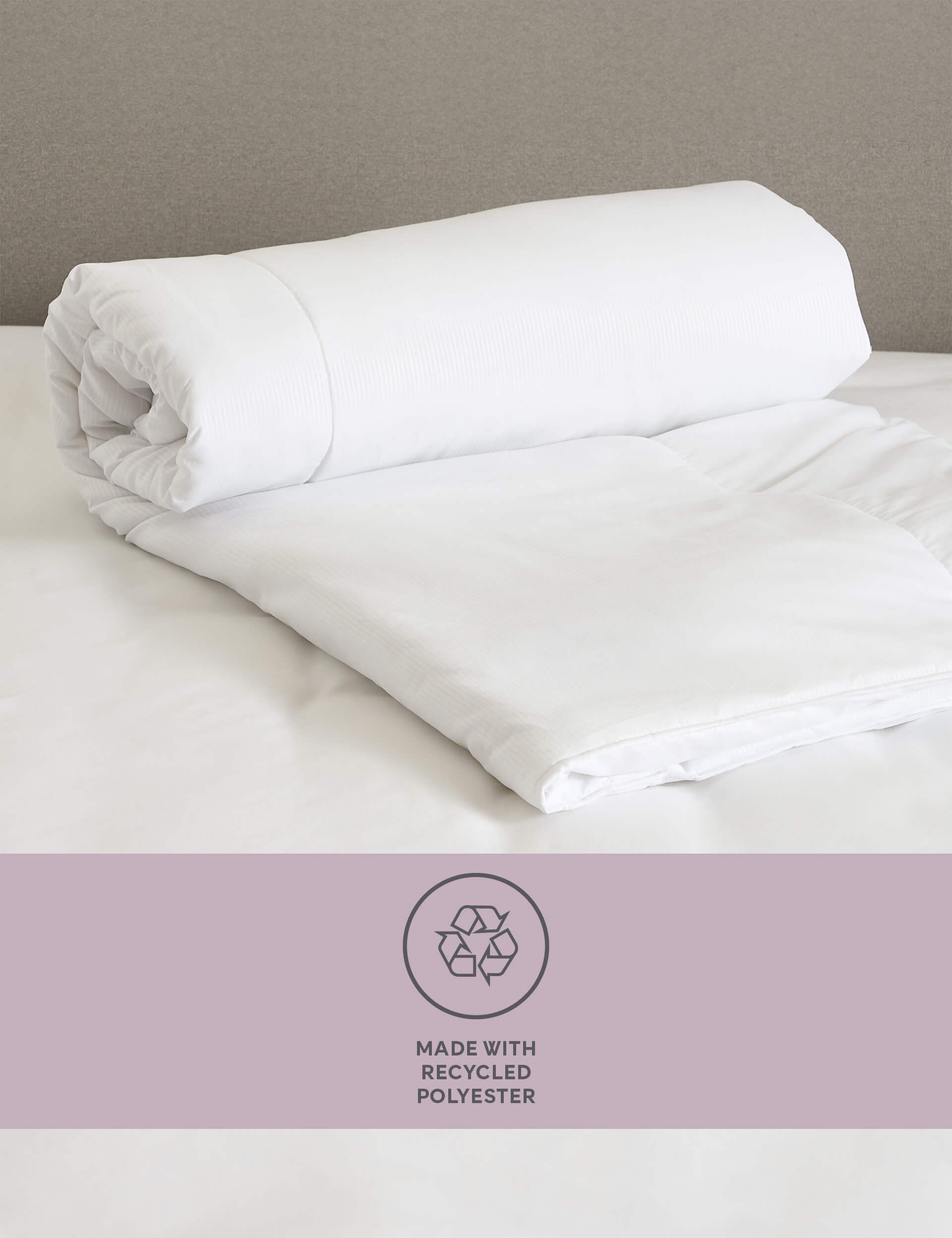 M&S Collection Simply Soft 4.5 Tog Duvet - DBL - White, White