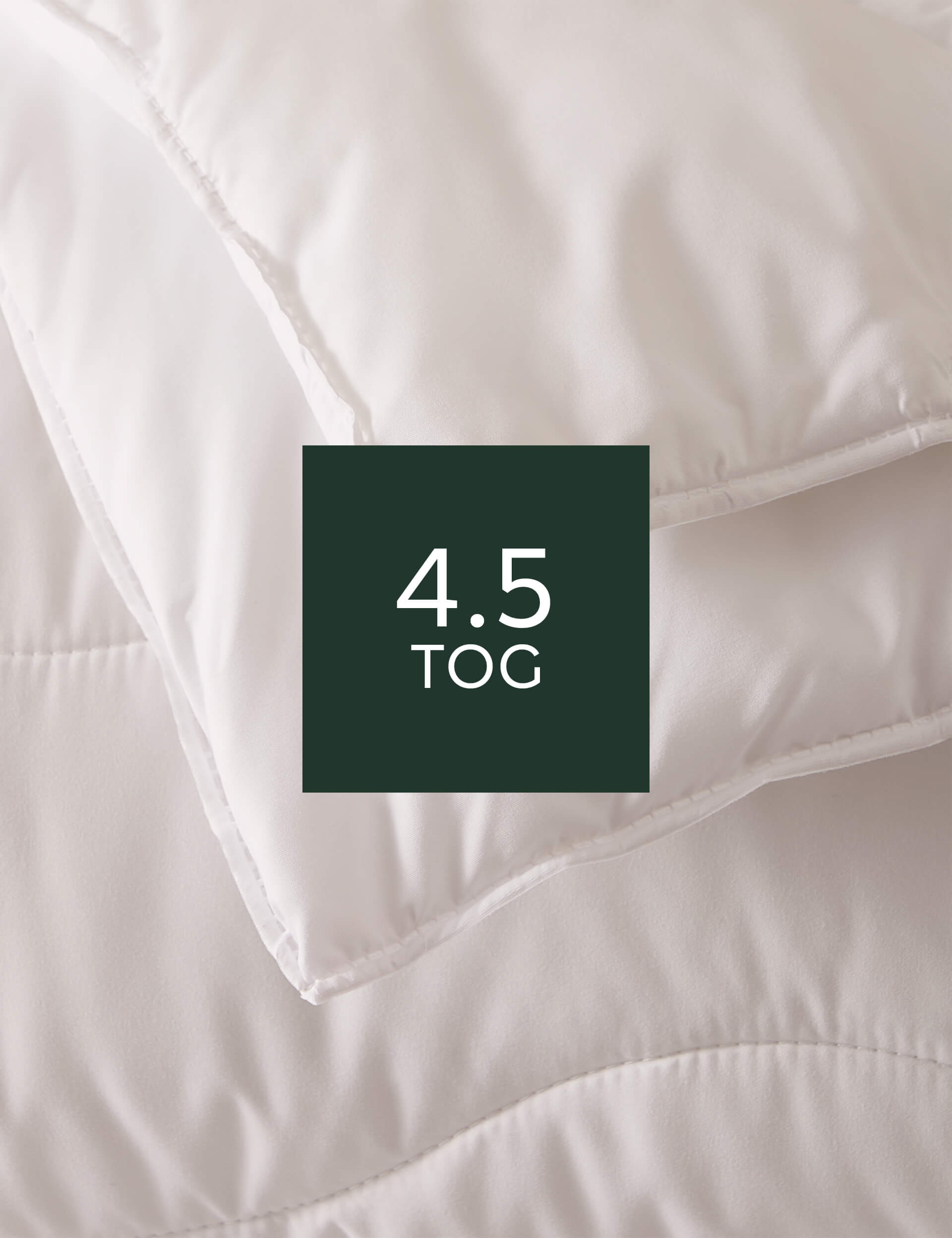 M&S Collection Ultimate Anti Allergy 4.5 Tog Duvet - 6FT - White, White