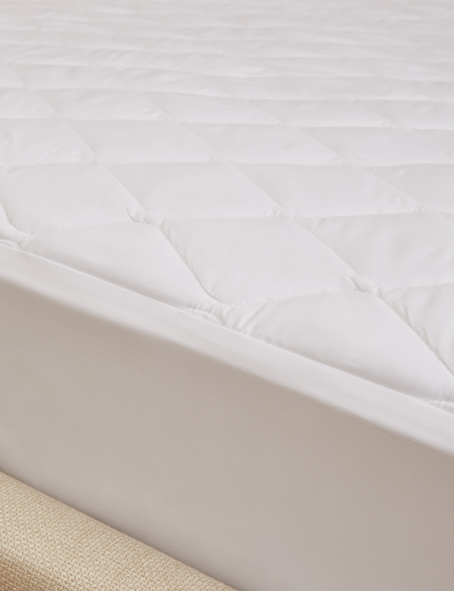 Body Sensor Body Temperature Control Mattress Protector - 6FT - White, White