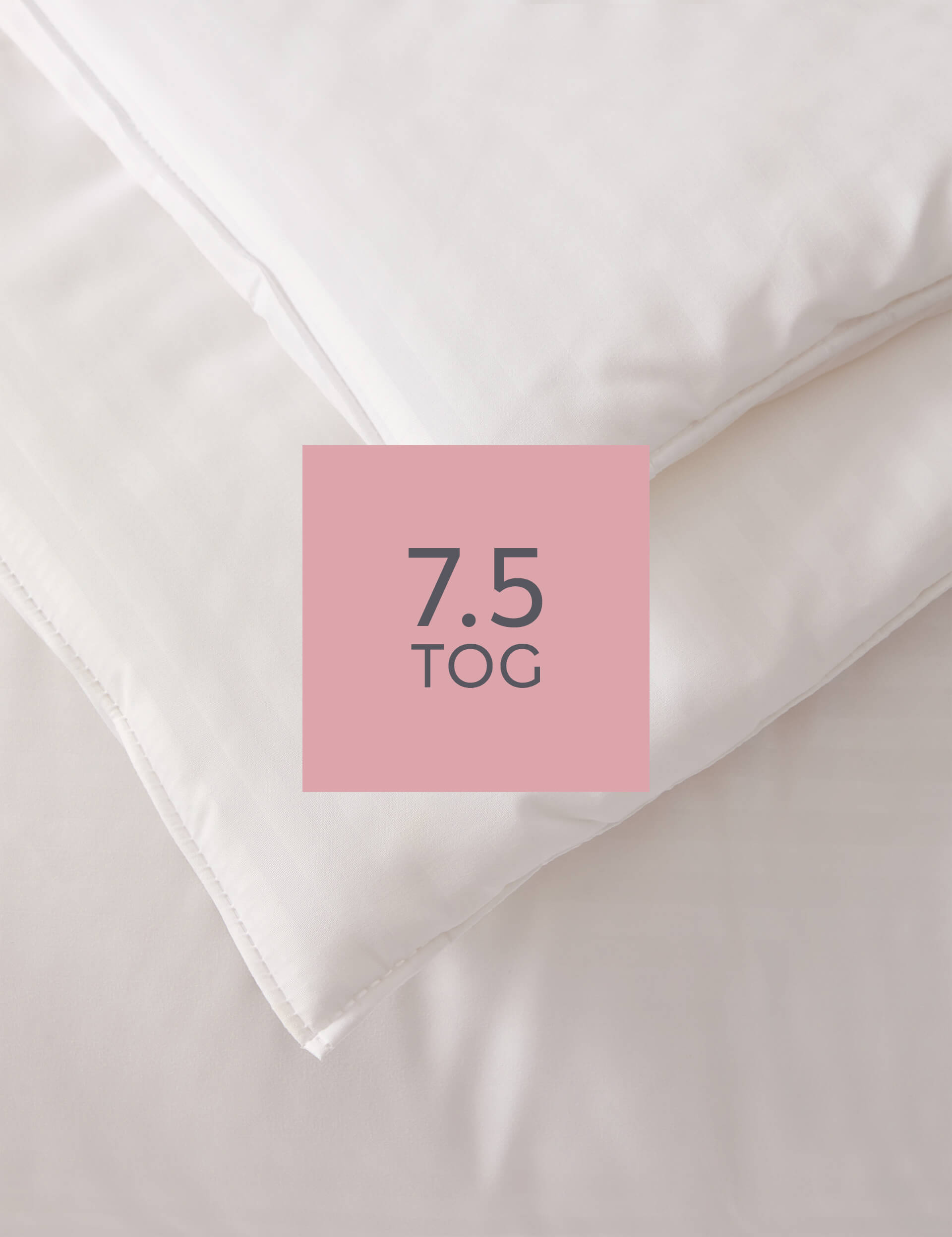 M&S Collection Supremely Washable 7.5 Tog Duvet - DBL - White, White