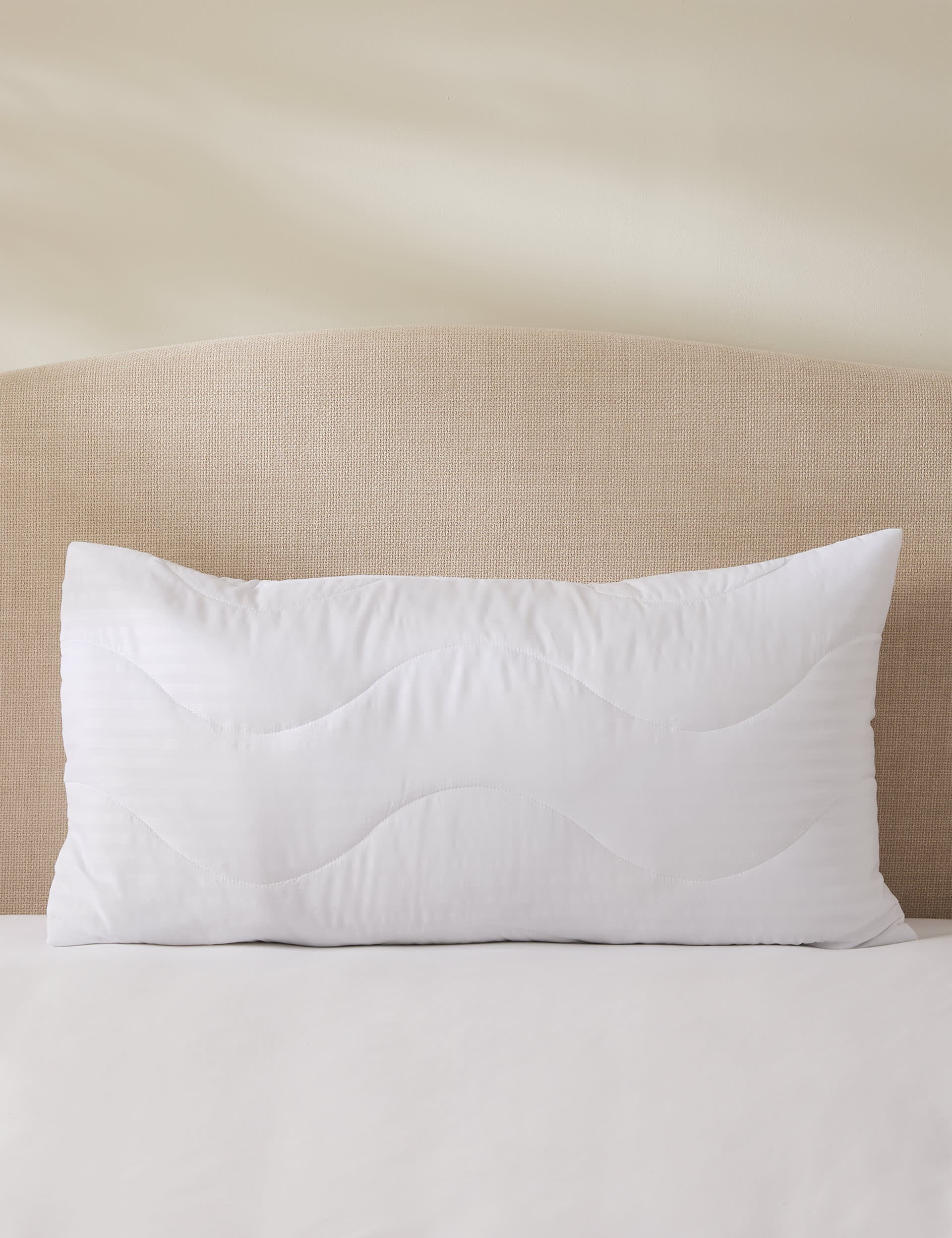 M&S Collection 2 Pack Supremely Washable King Size Pillow Protectors - White, White