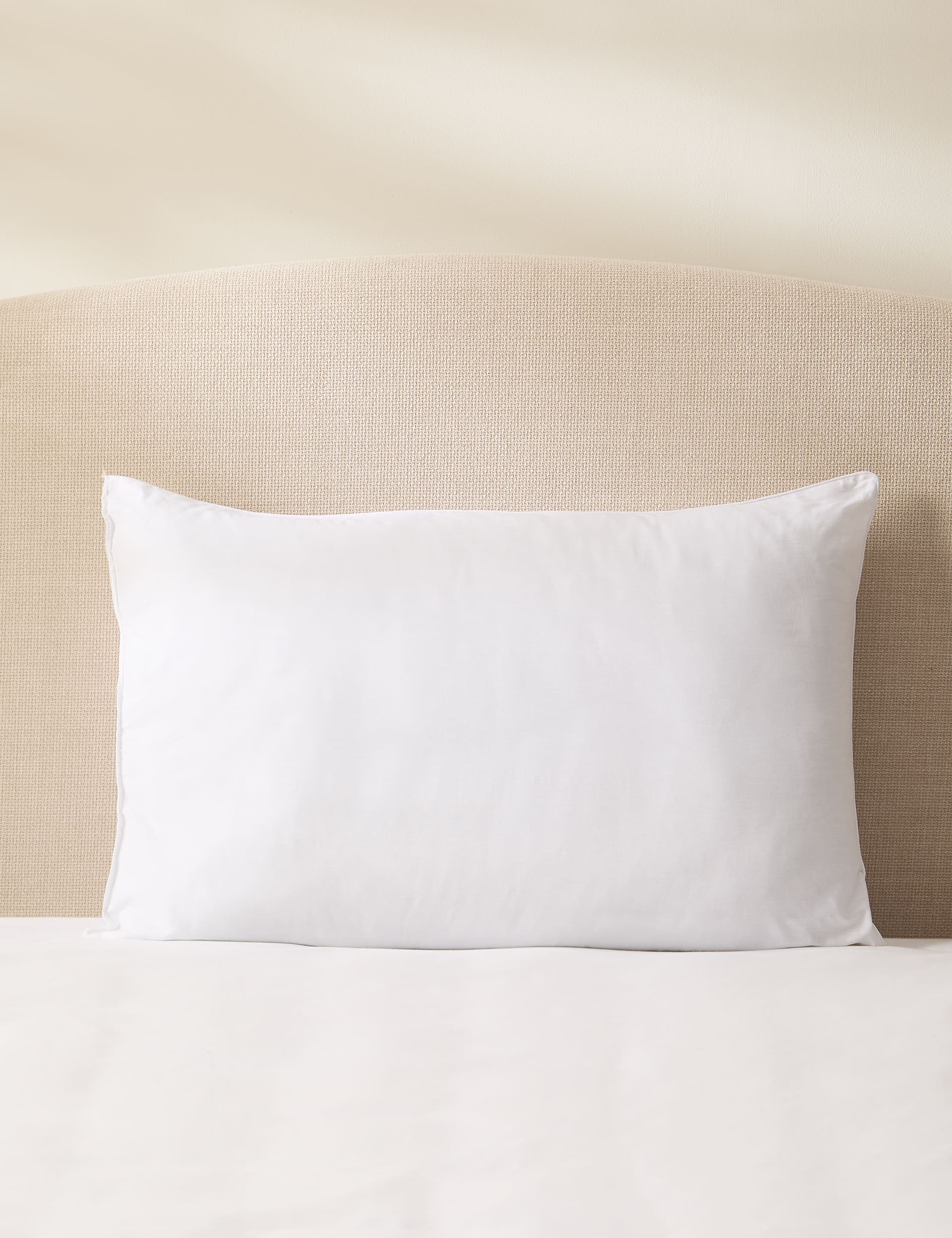 M&S Collection 2 Pack Duck Feather & Down Medium Pillows - White, White