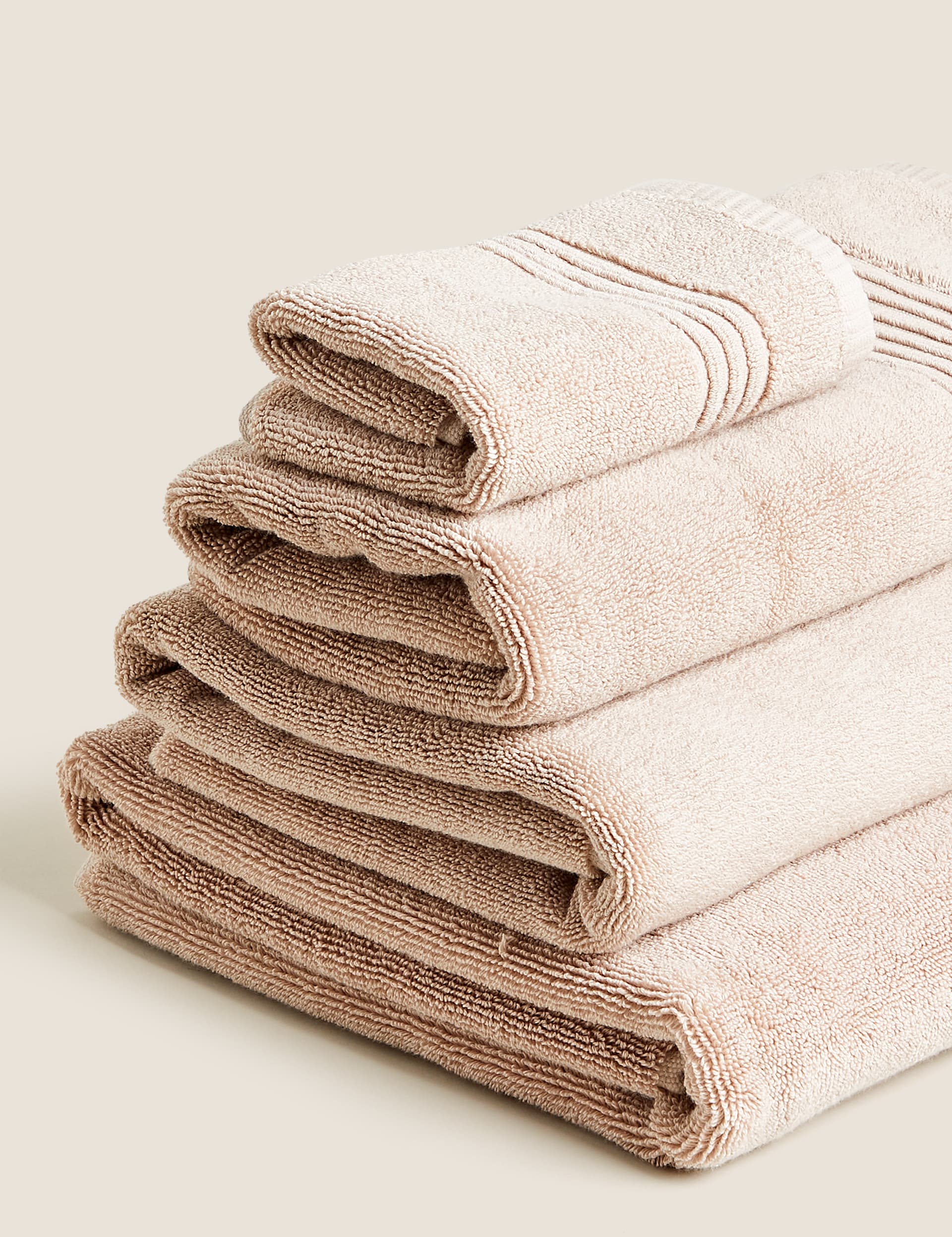 M&S Collection Egyptian Cotton Luxury Heavyweight Towel - HAND - Mocha, Duck Egg,Silver Grey,Petrol,