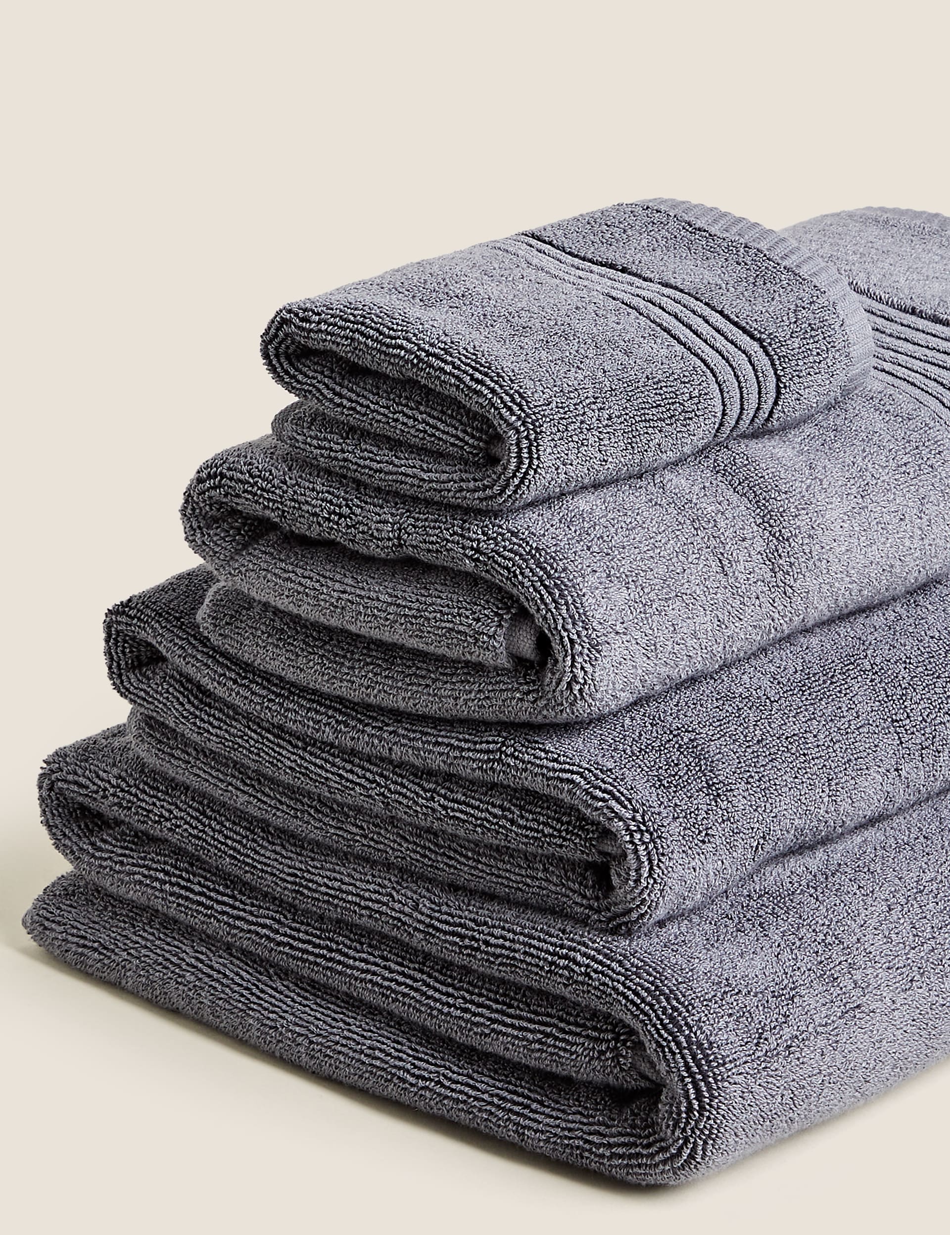 M&S Collection Egyptian Cotton Luxury Heavyweight Towel - EXL - Charcoal, Petrol,Charcoal,Duck Egg,M