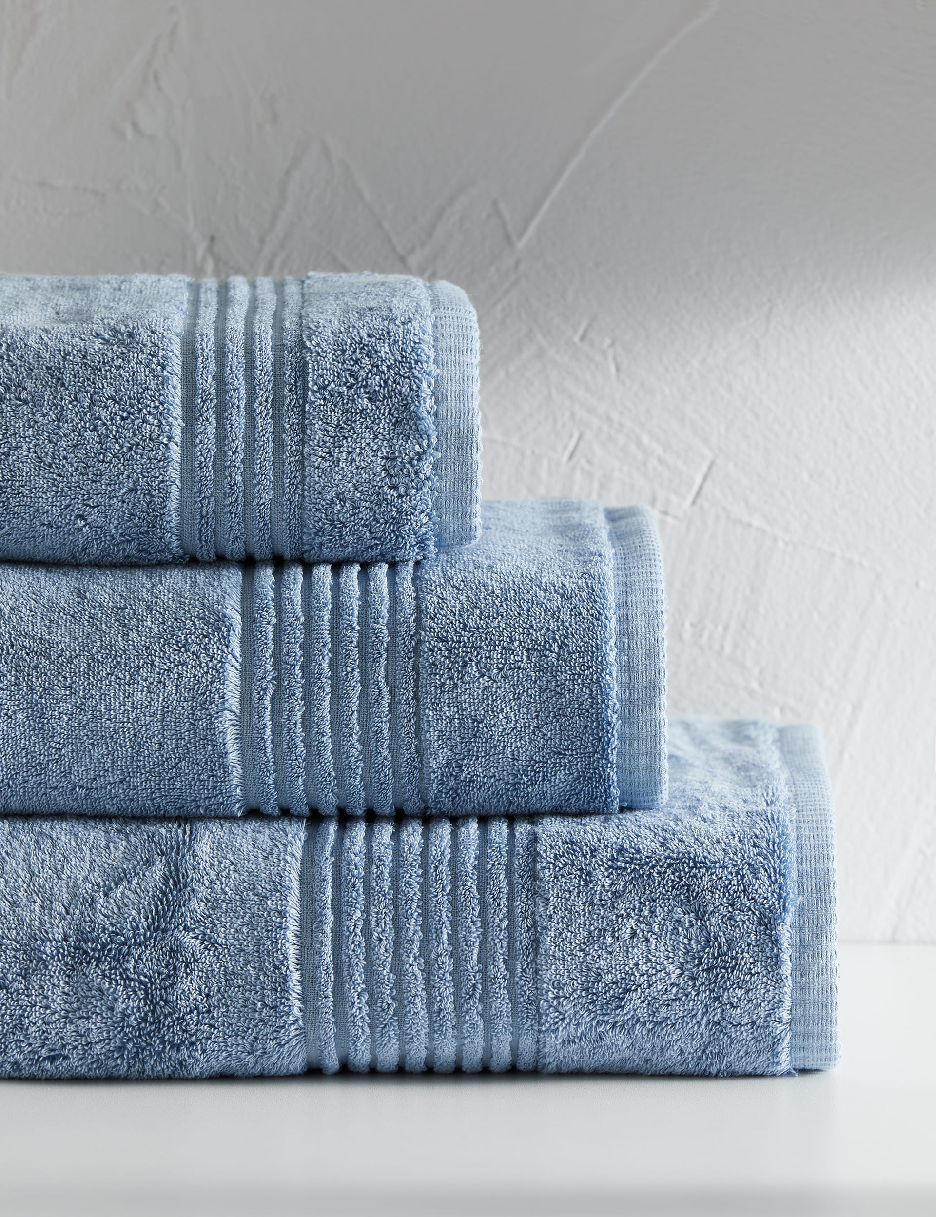 M&S Collection Luxury Egyptian Cotton Towel - XXL - Denim, Denim,Duck Egg,Charcoal,White