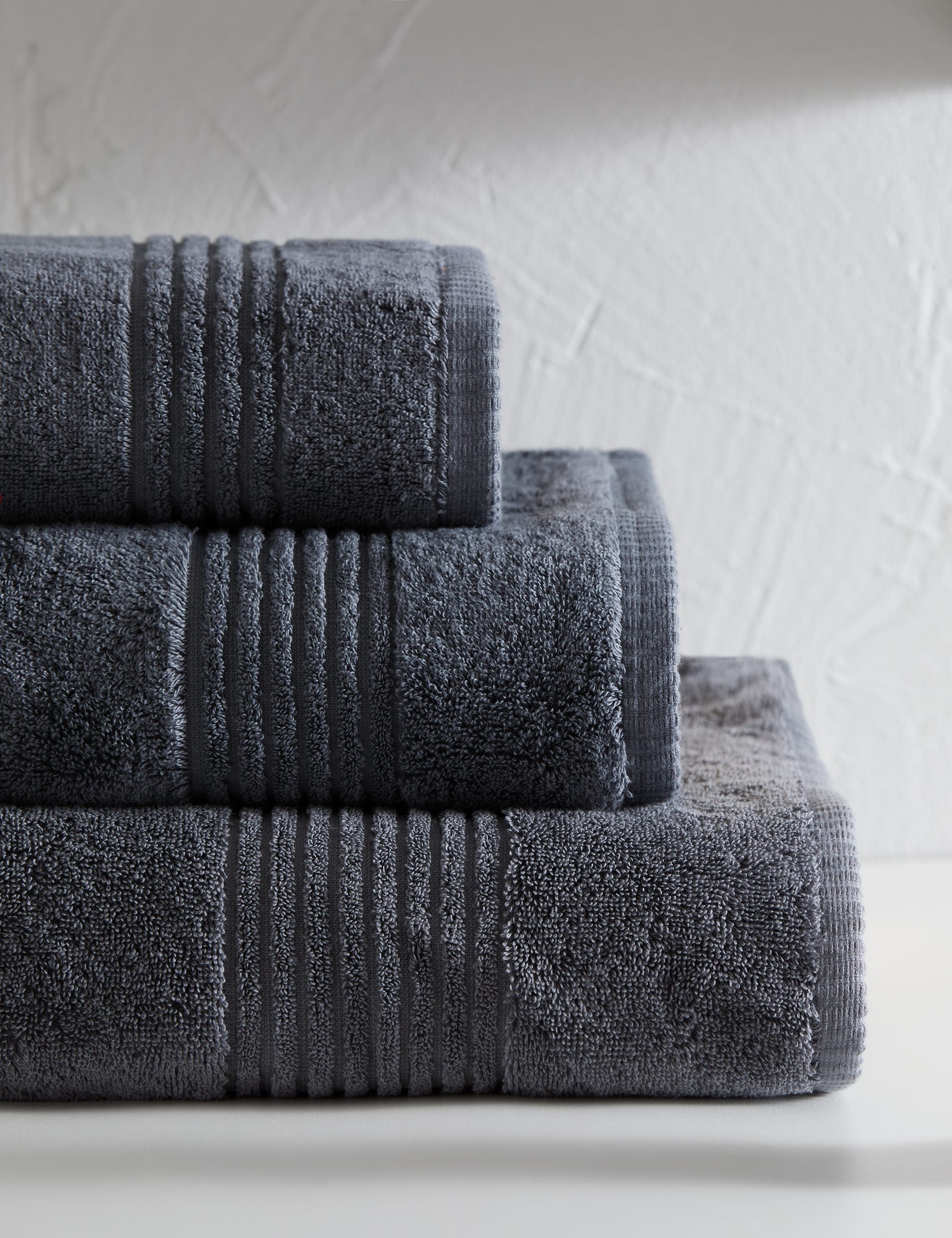 M&S Collection Luxury Egyptian Cotton Towel - EXL - Charcoal, Soft Pink,Duck Egg,Navy,White,Mocha,Wa