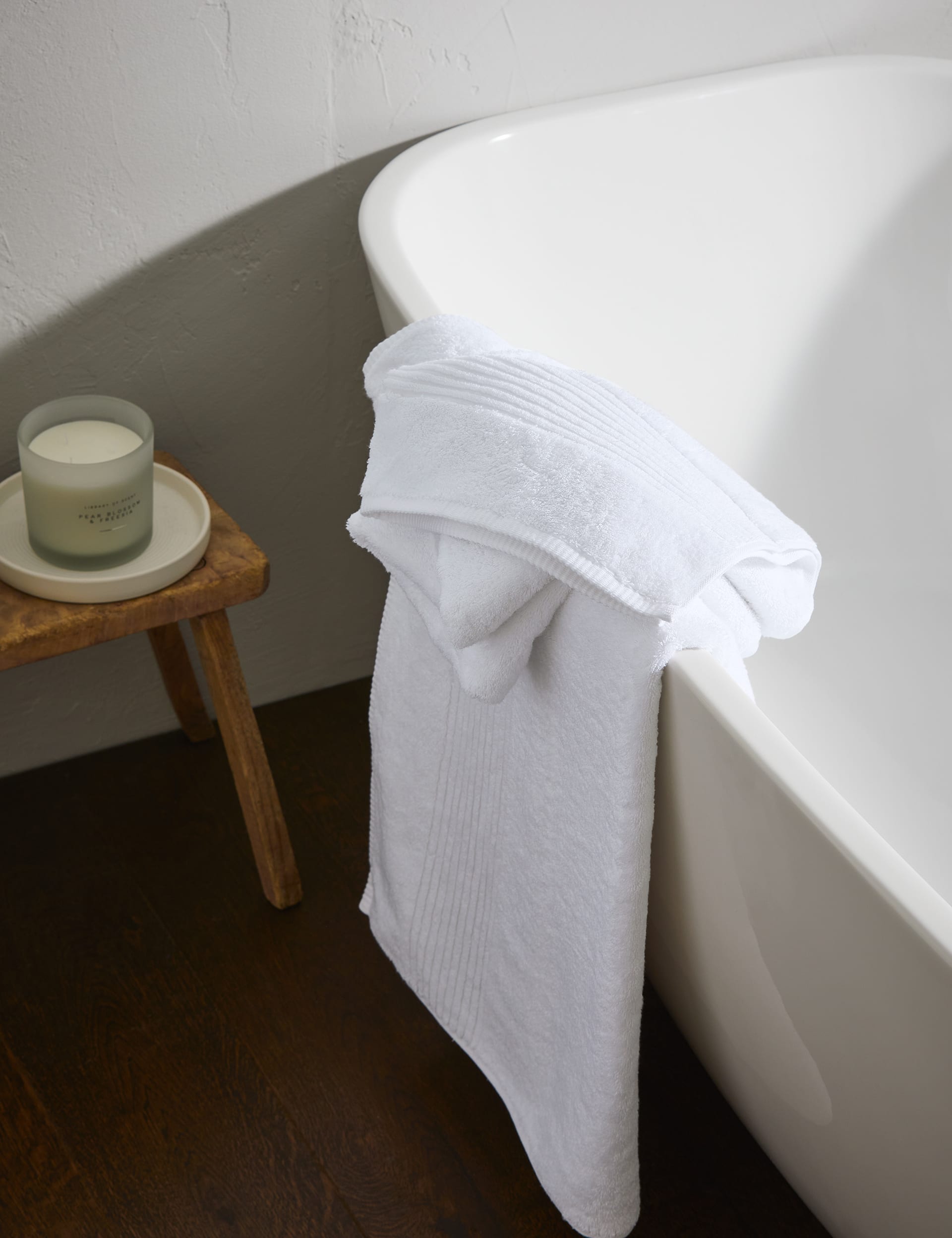 M&S Collection Luxury Egyptian Cotton Towel - EXL - White, Black,Soft Pink,Duck Egg,Navy,White,Mocha