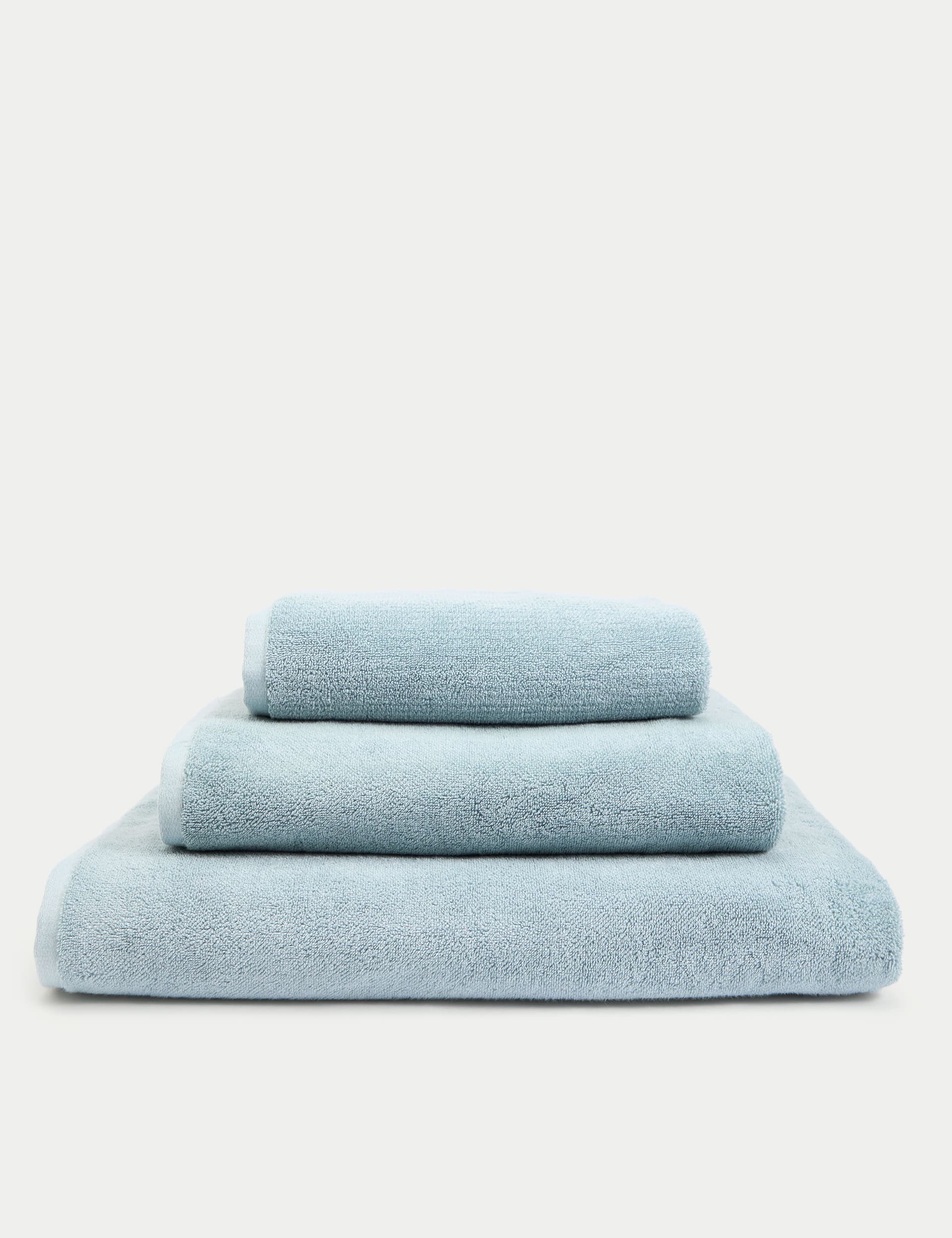 M&S X Fired Earth Pure Cotton Marl Towel - HAND - Storm, Malm,Weald Green,Storm,Apres Ski,Under The 