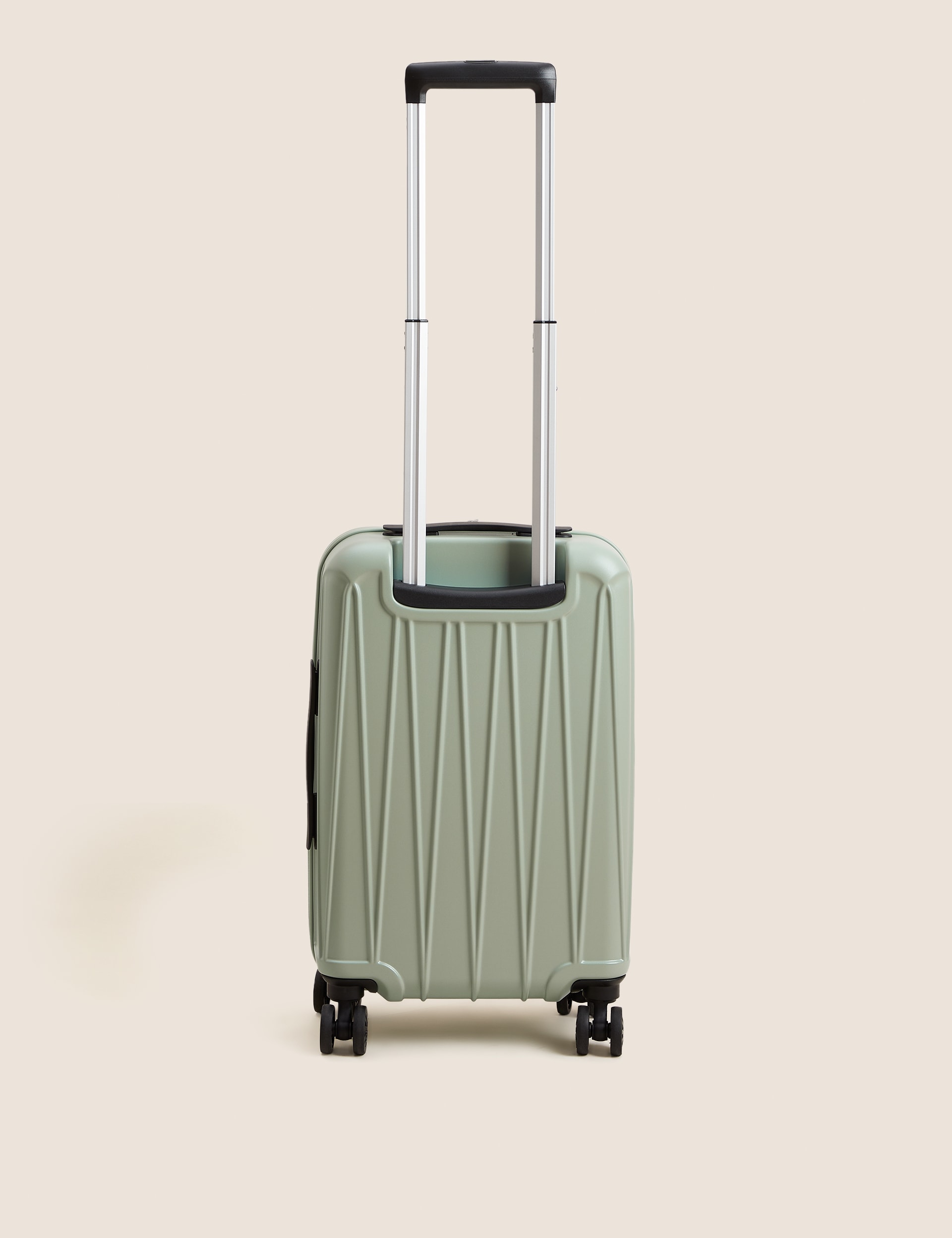 M&S Collection Amalfi 4 Wheel Hard Shell Cabin Suitcase - Sage Green, Sage Green,Dusty Pink,Blue,Peb