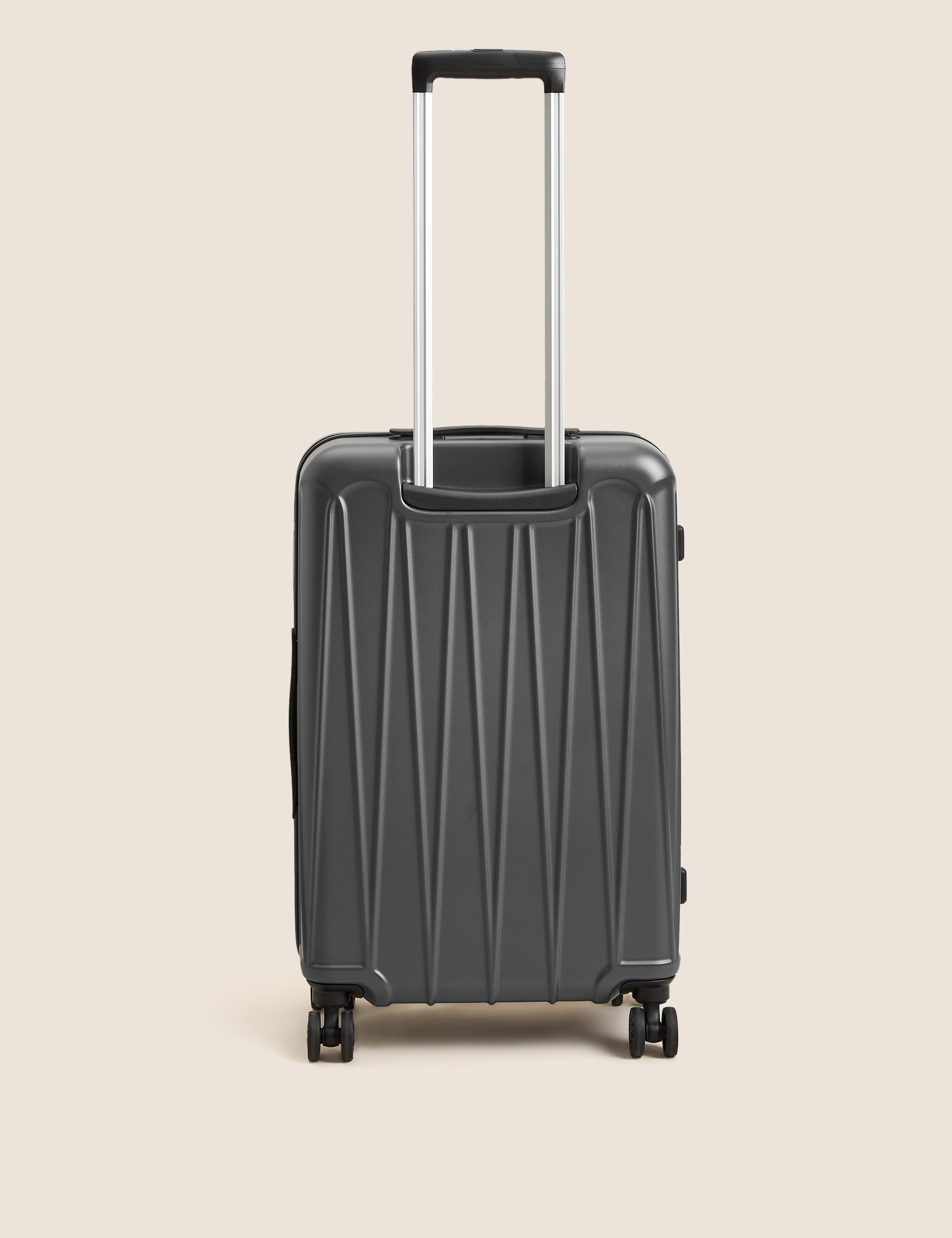 M&S Collection Amalfi 4 Wheel Hard Shell Medium Suitcase - Charcoal, Blue,Charcoal,Sage Green,Pebble