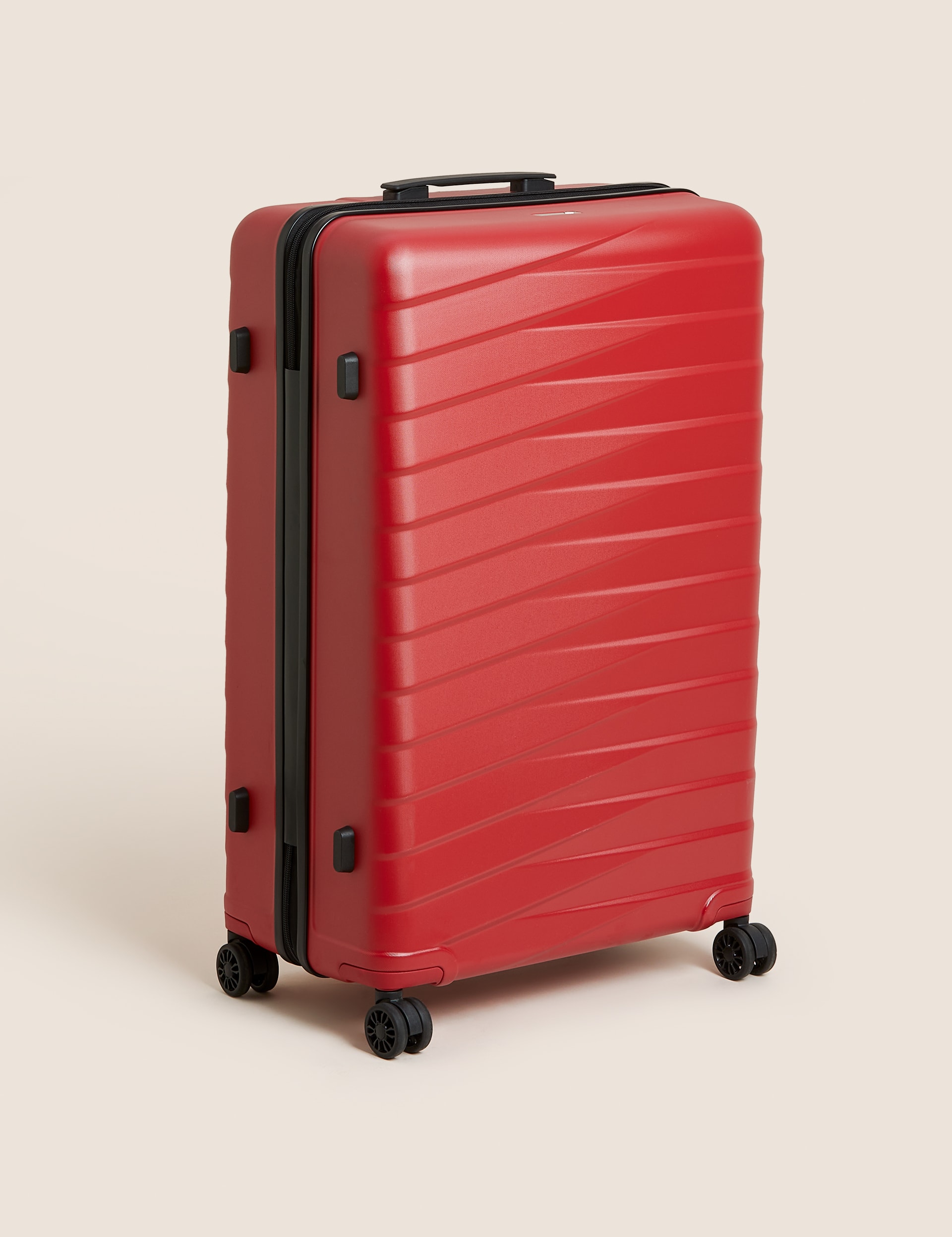 M&S Collection Oslo 4 Wheel Hard Shell Large Suitcase - Red, Red,Black