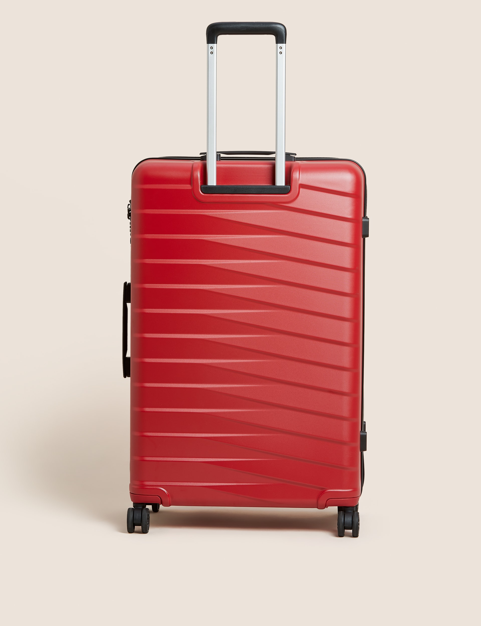 M&S Collection Oslo 4 Wheel Hard Shell Large Suitcase - Red, Black,Red