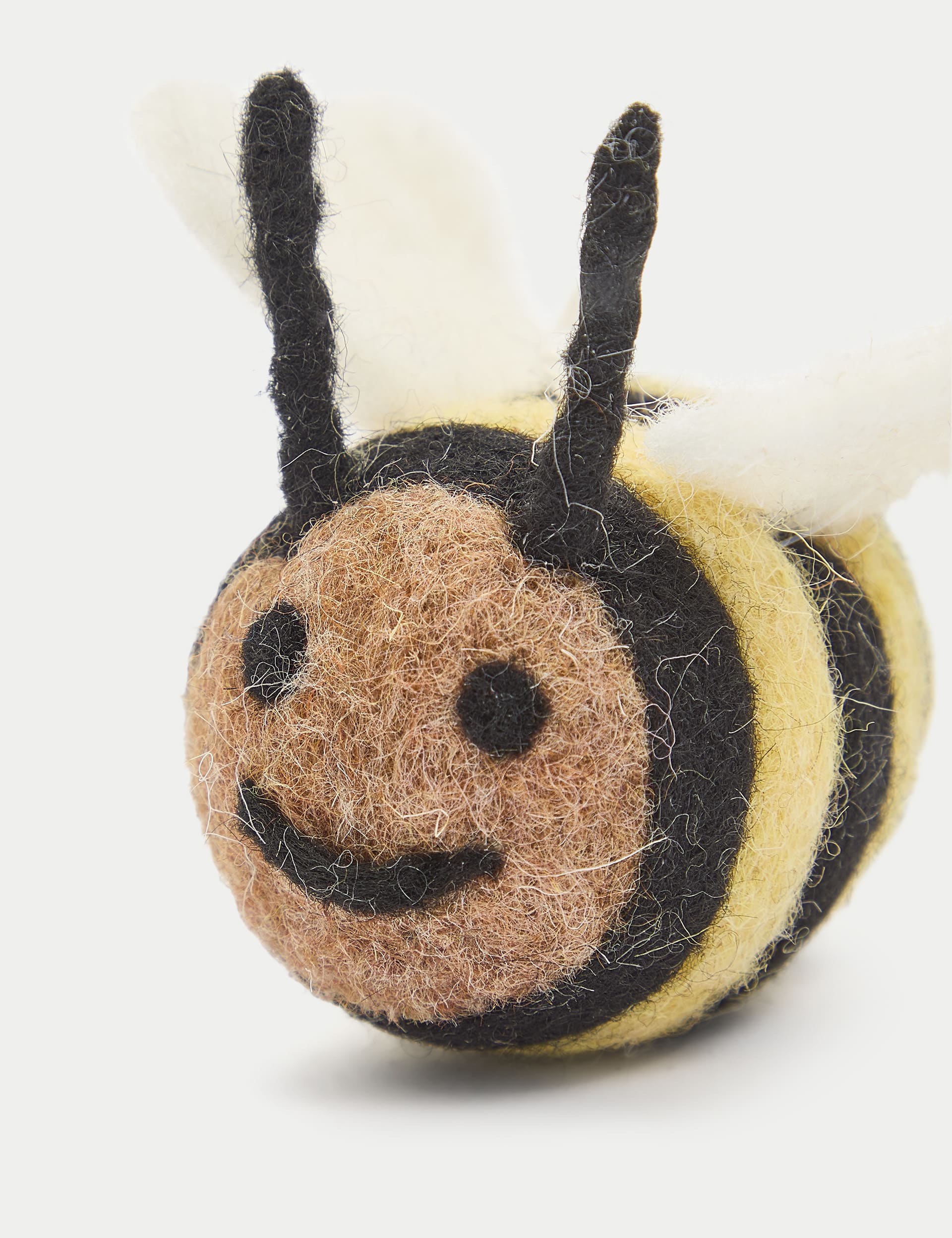 M&S Collection Felt Hanging Bee Decoration - Yellow Mix, Yellow Mix