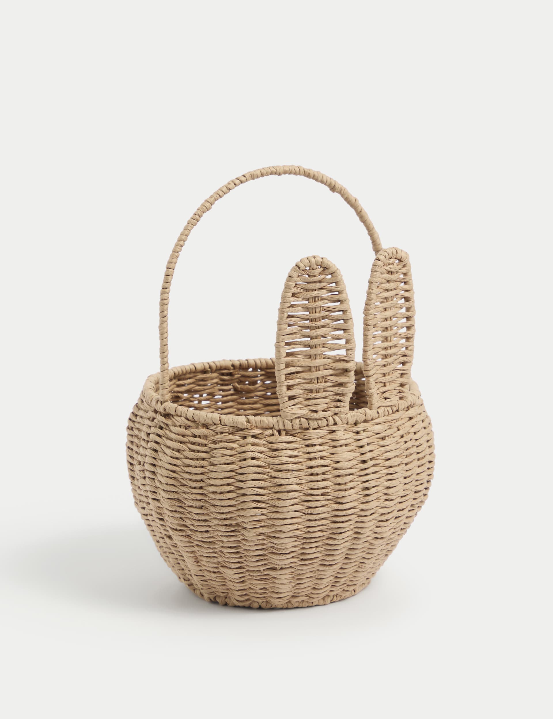 M&S Collection Raffia Bunny Basket - Natural, Natural