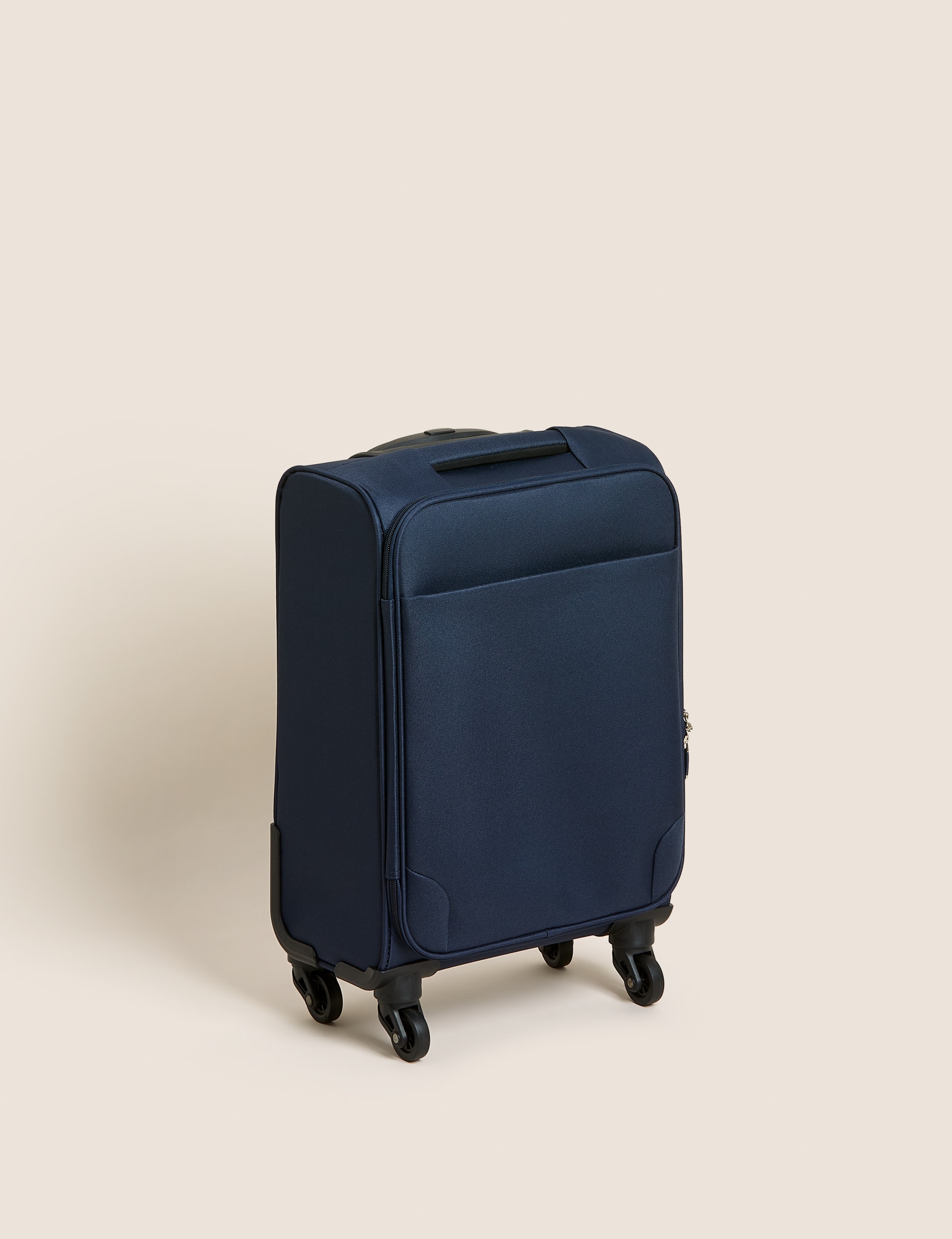 M&S Collection Palma 4 Wheel Soft Cabin Suitcase - Navy, Black,Navy