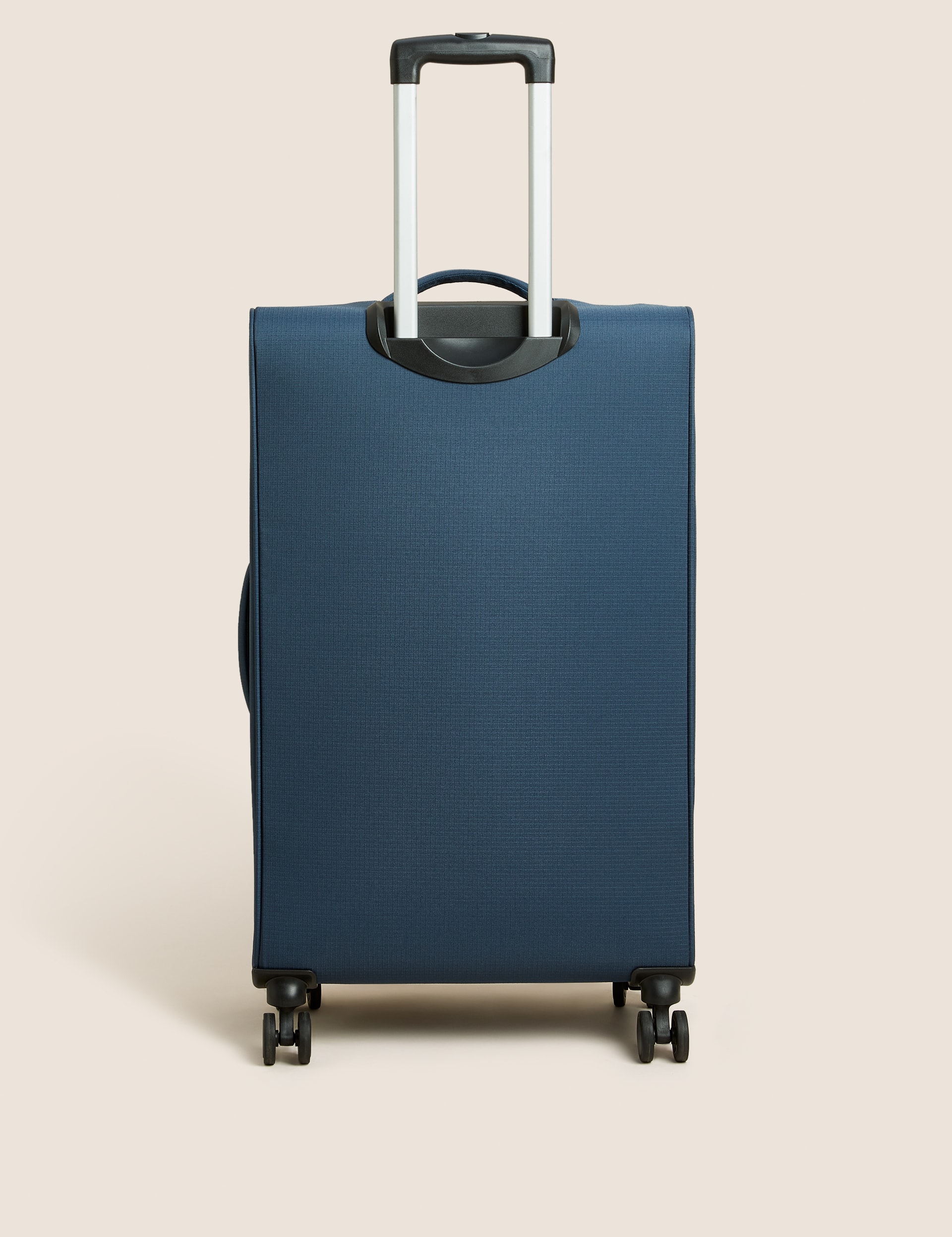 M&S Collection Seville 4 Wheel Soft Large Suitcase - Navy, Navy