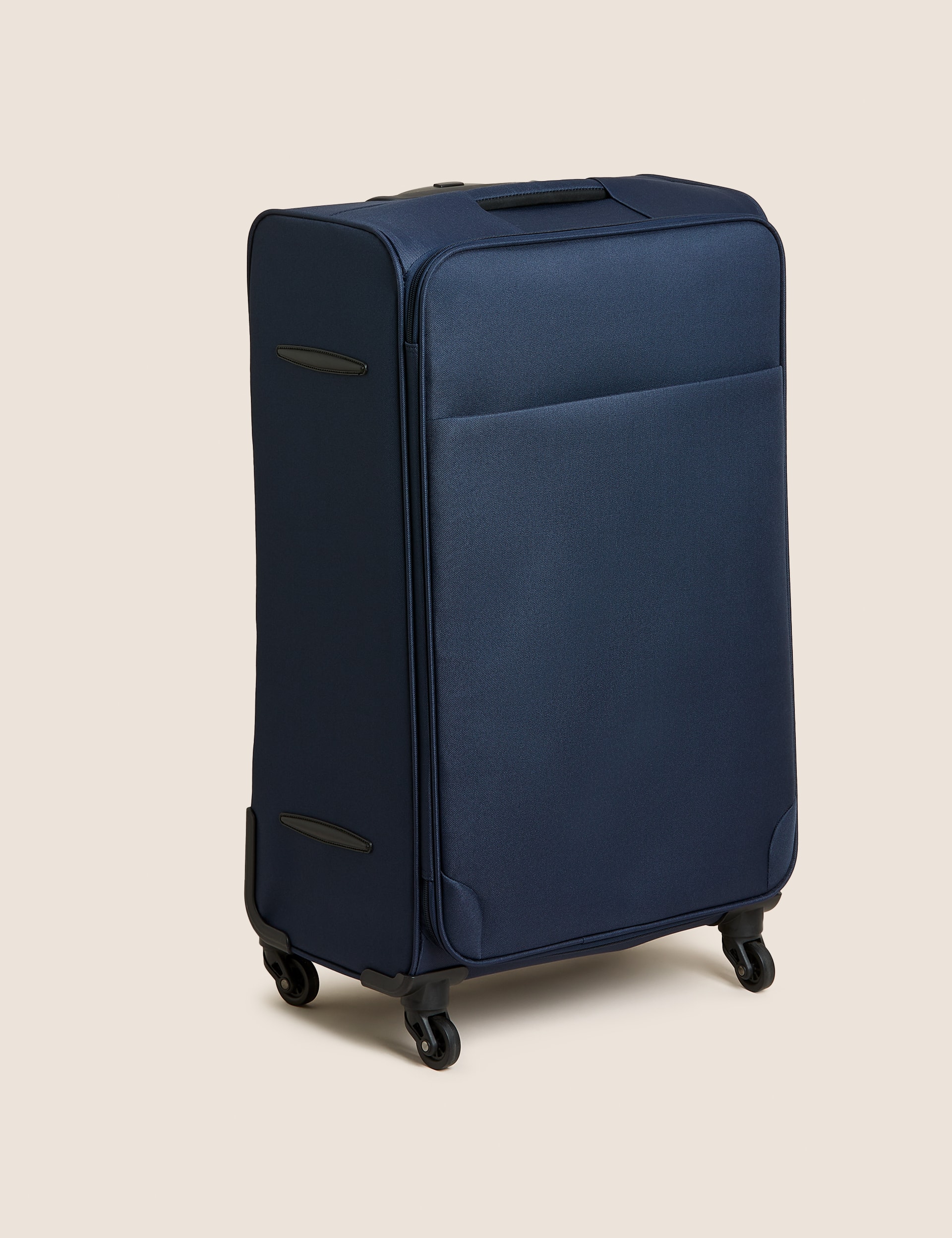 M&S Collection Palma 4 Wheel Soft Large Suitcase - Navy, Black,Navy