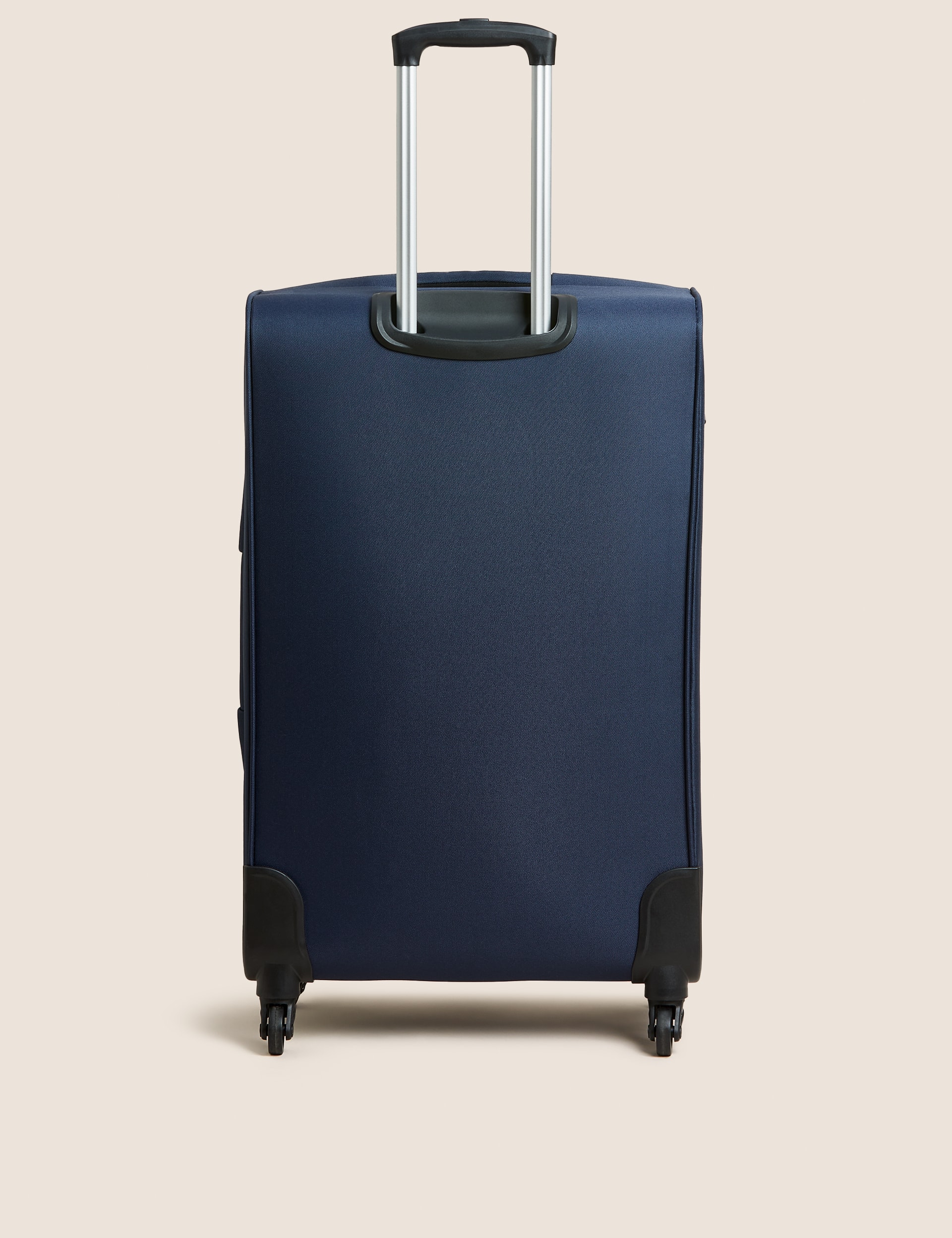 M&S Collection Palma 4 Wheel Soft Large Suitcase - Navy, Black,Navy