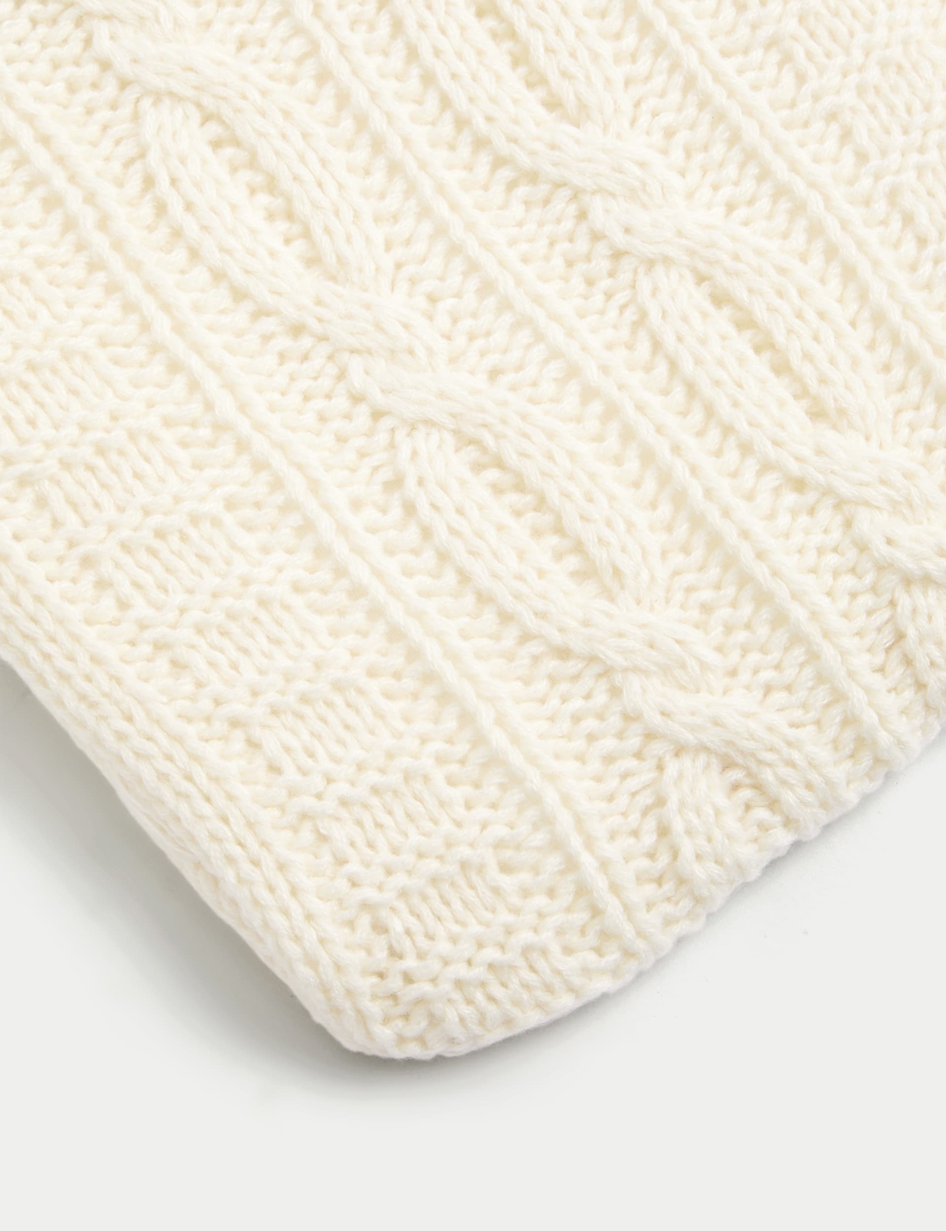 M&S Collection Knitted Hot Water Bottle - Cream, Cream