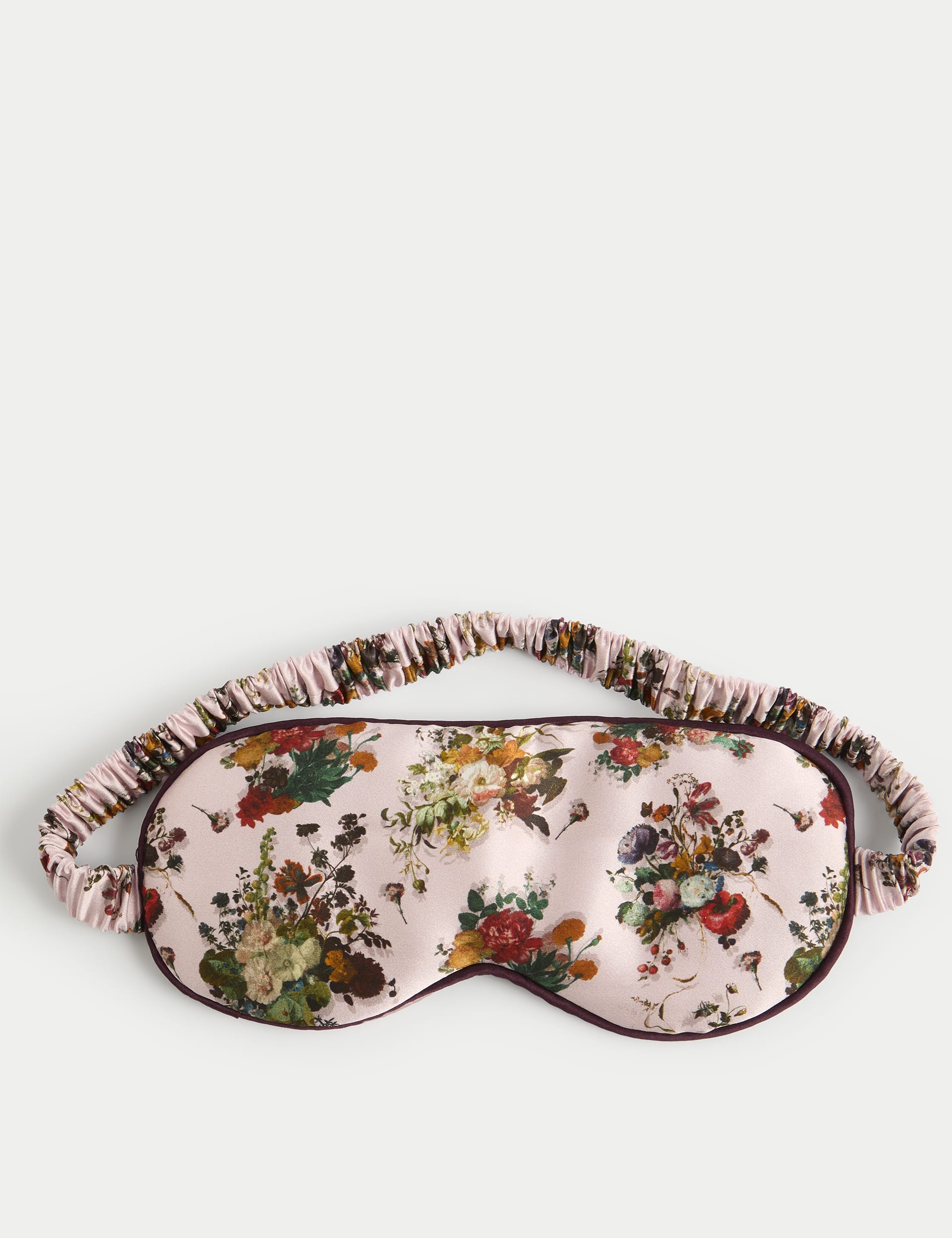 M&S X National Gallery Silk Eye Mask - Blush Pink, Navy Mix,Blush Pink